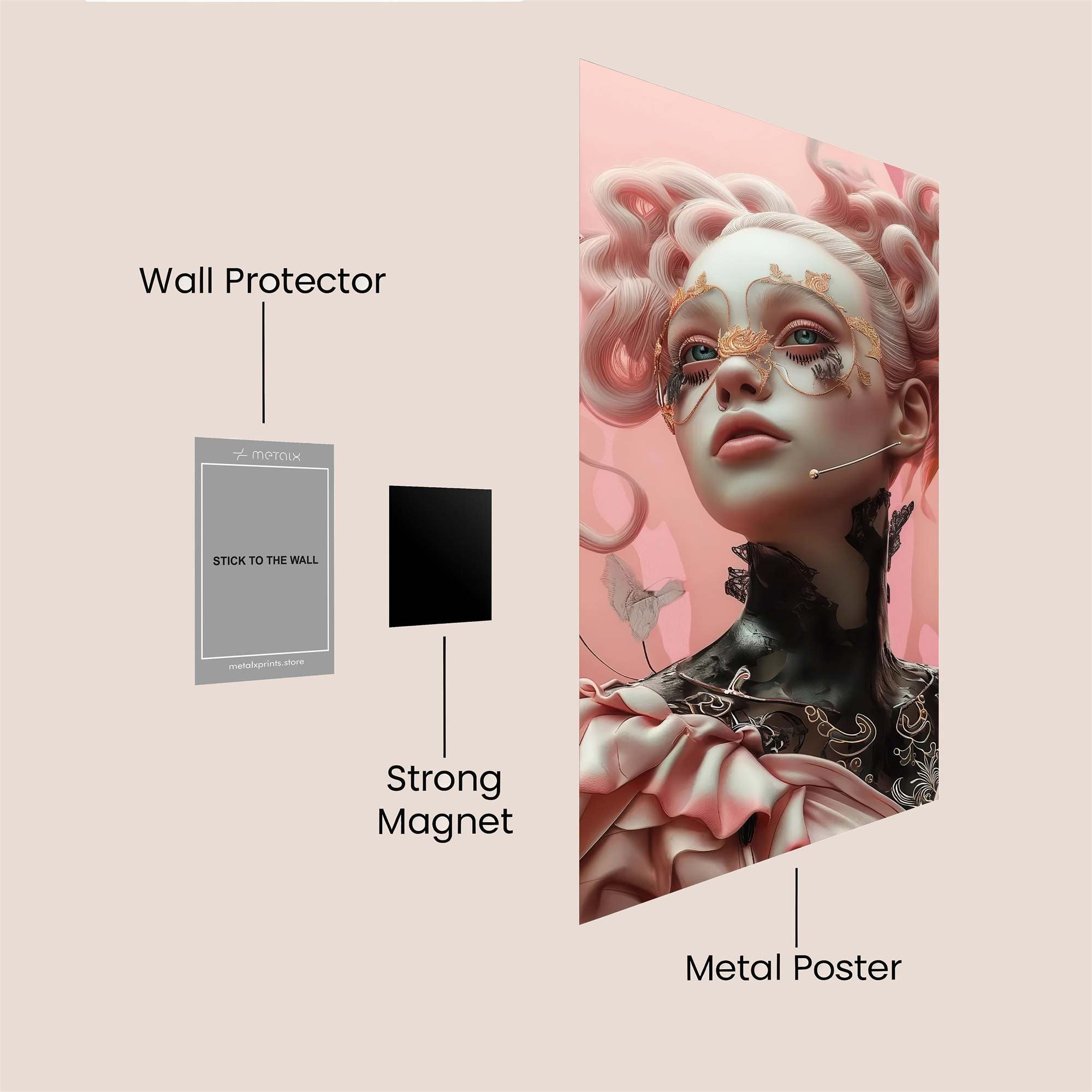 Gorilla Groovy Safe Wall Magnetic / M