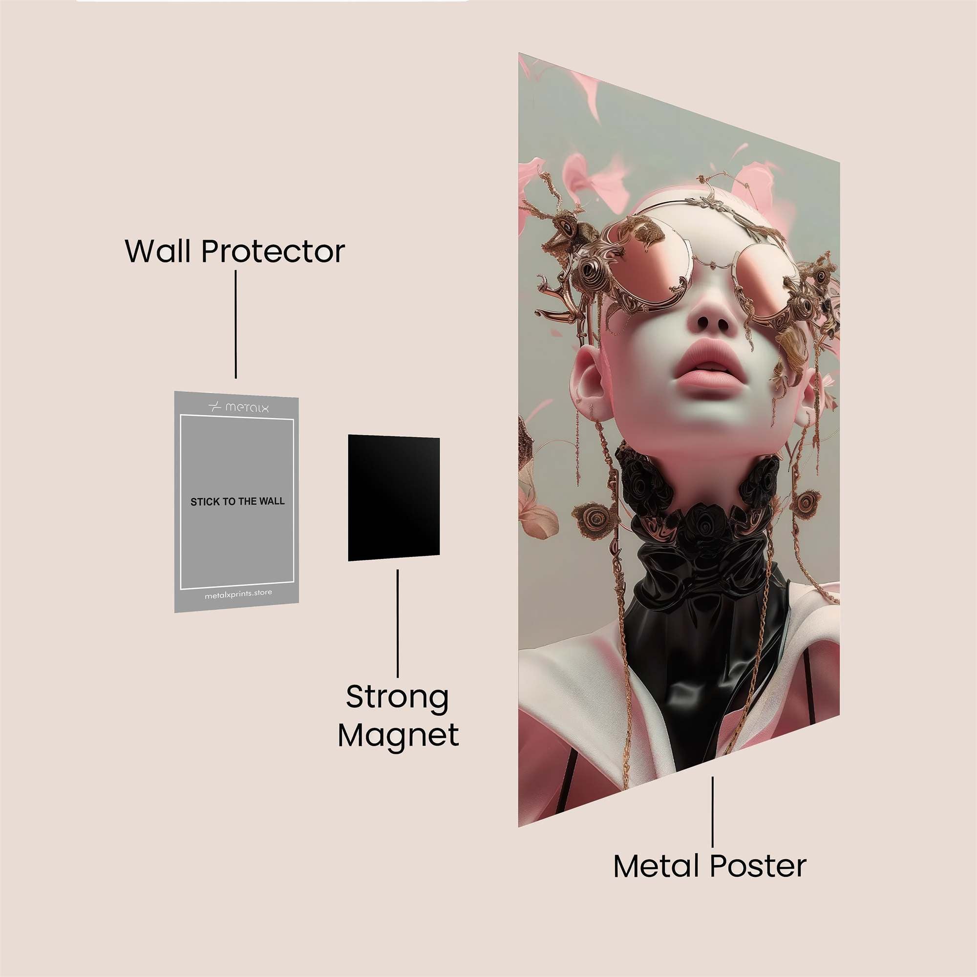 Rose Enigma Safe Wall Magnetic / M