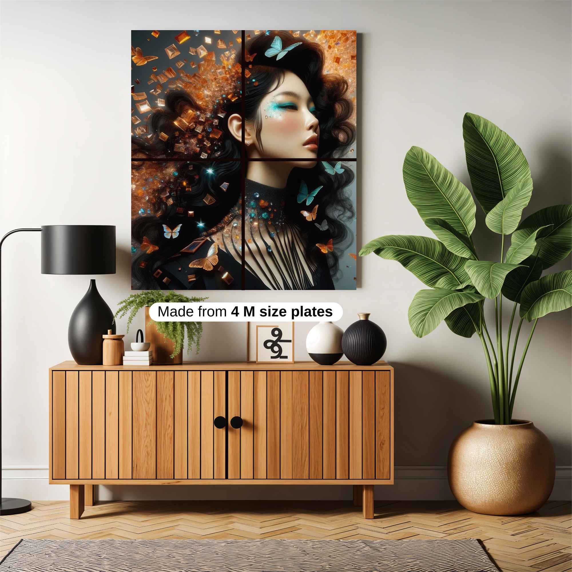 Floral Radiance Safe Wall Magnetic / M