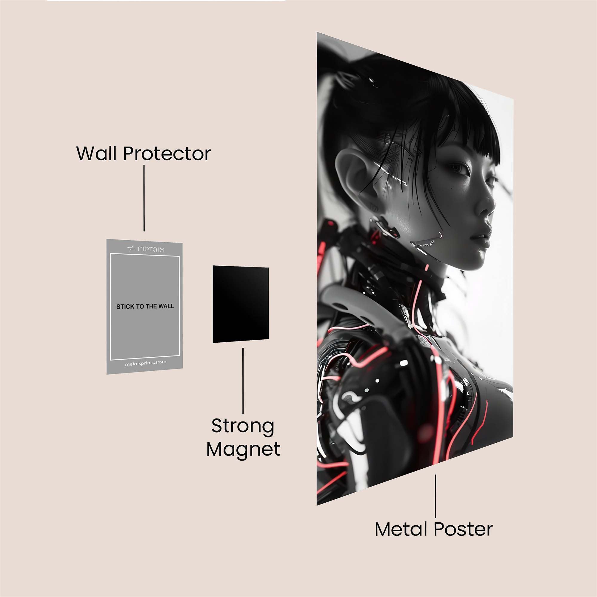 Glowing Serenity Safe Wall Magnetic / M