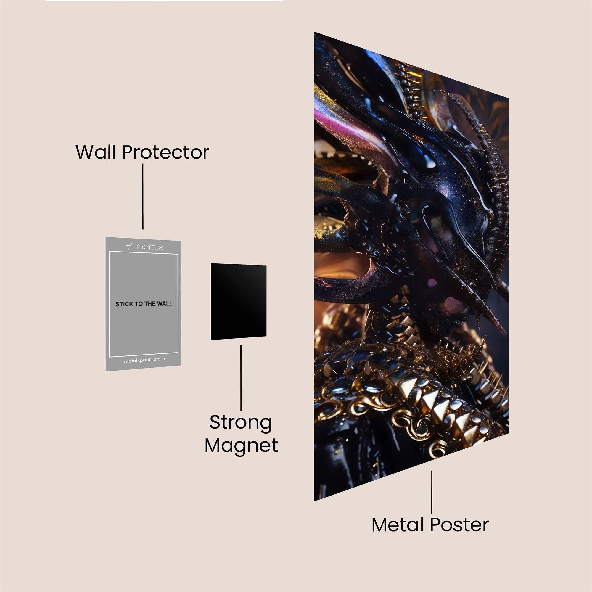 Giants Blaze Safe Wall Magnetic / M