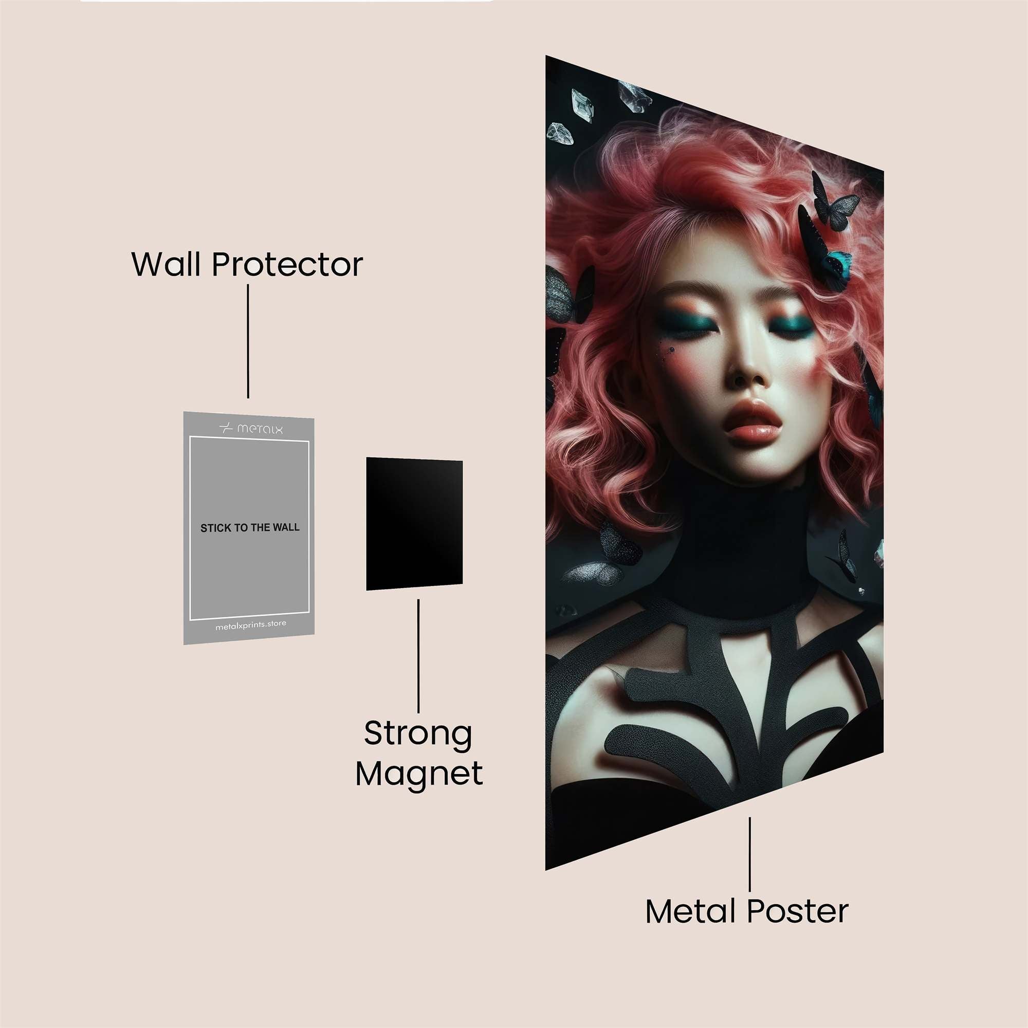 Floral Radiance Safe Wall Magnetic / M