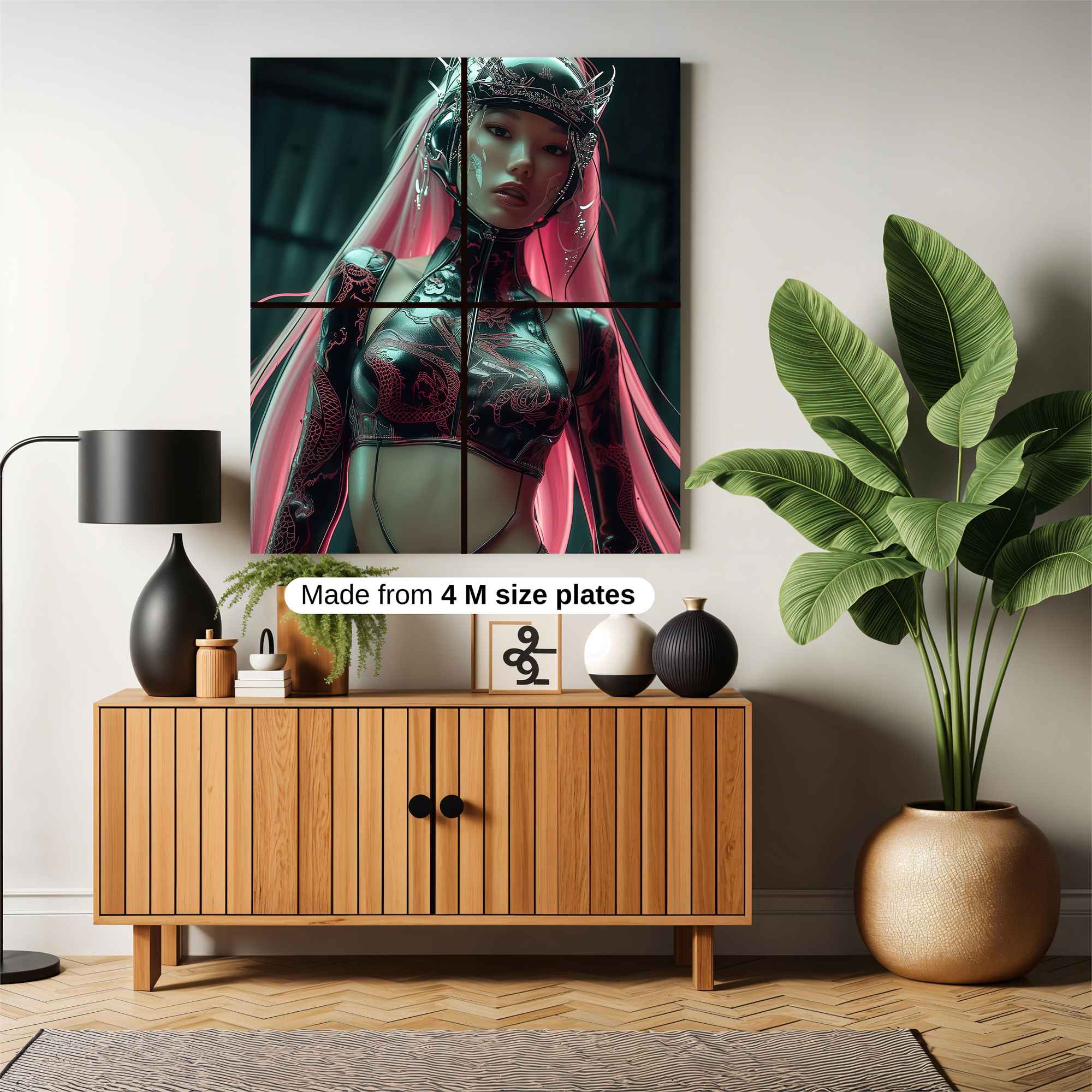 Floral Serenity Safe Wall Magnetic / M