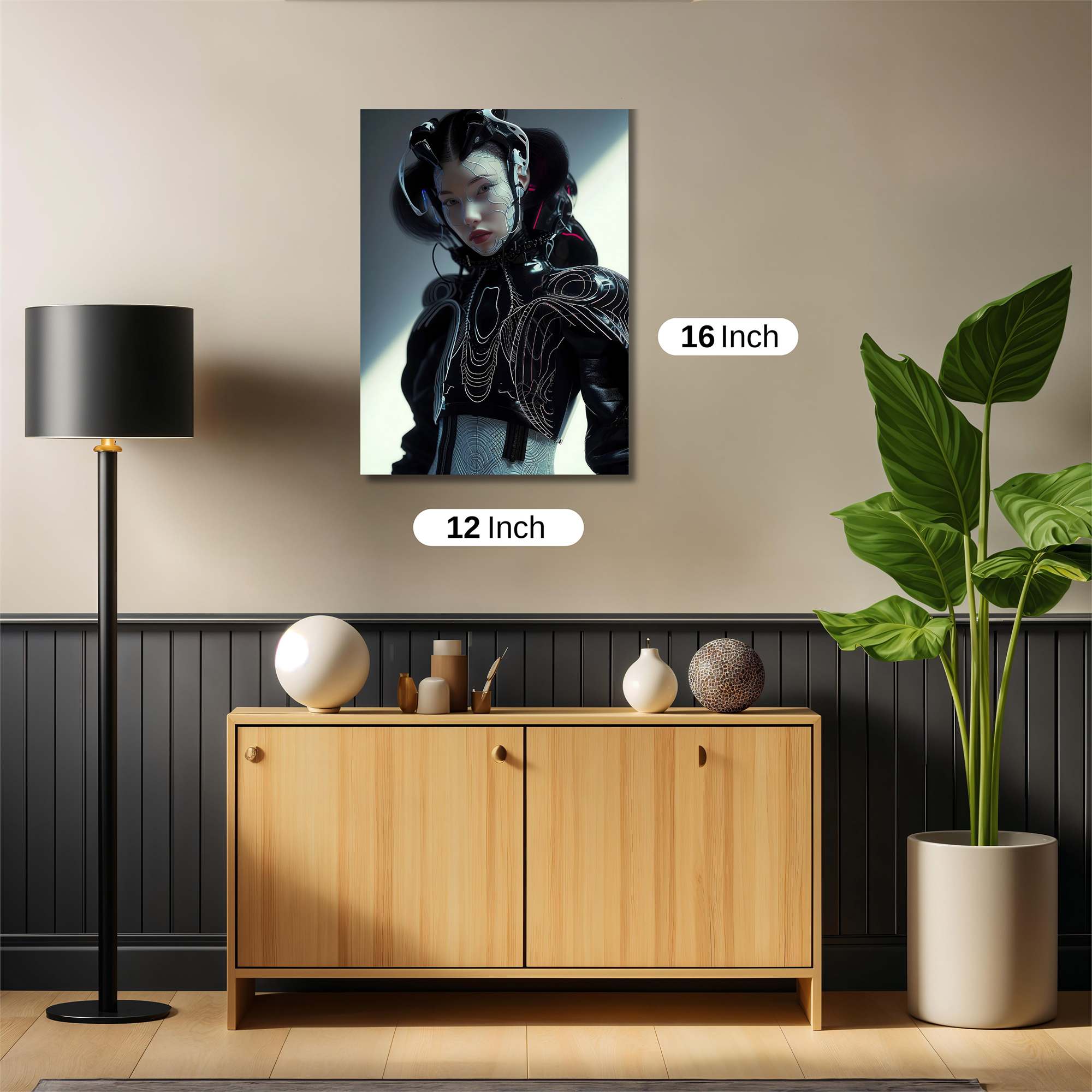 Floral Elegance Safe Wall Magnetic / M