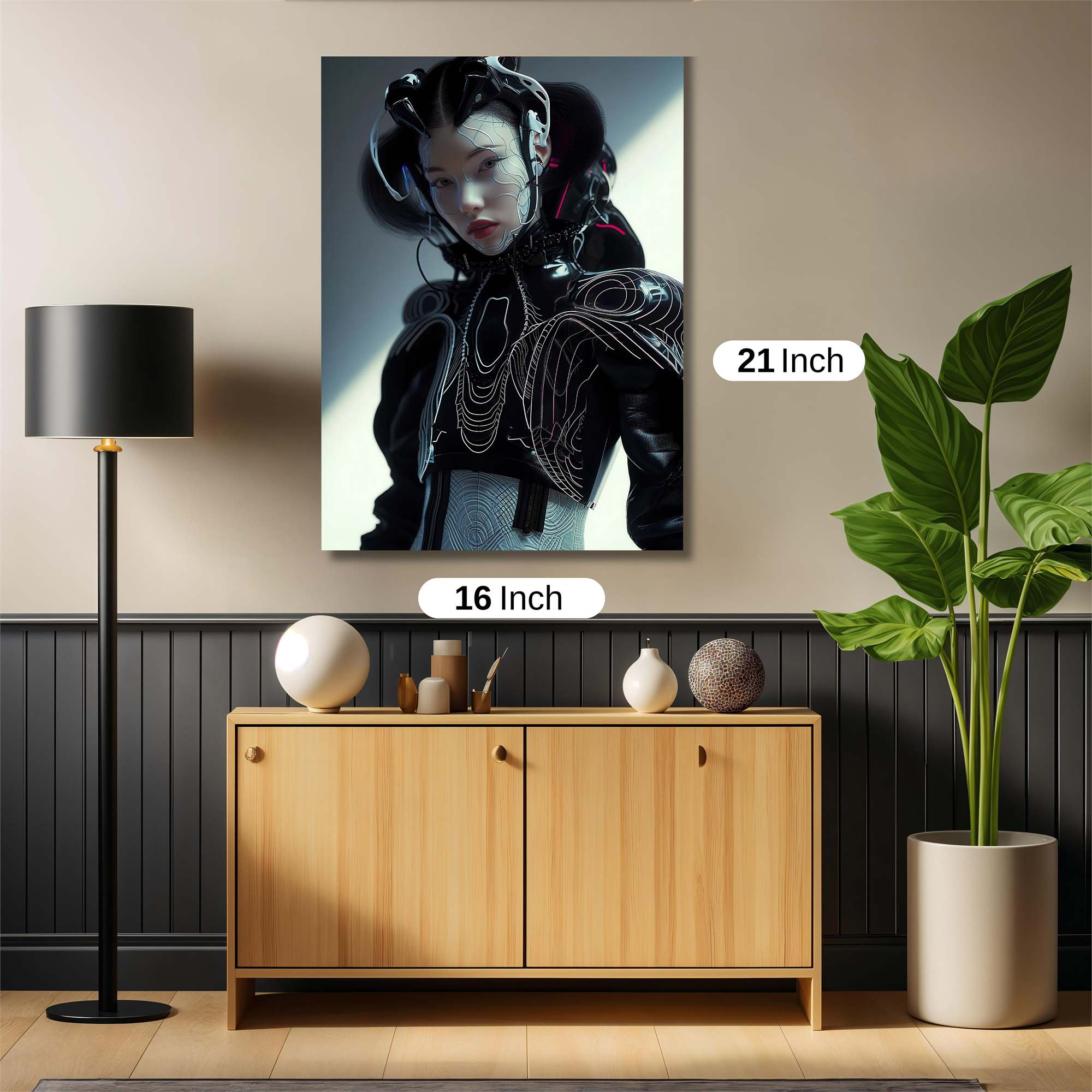 Floral Elegance Safe Wall Magnetic / M