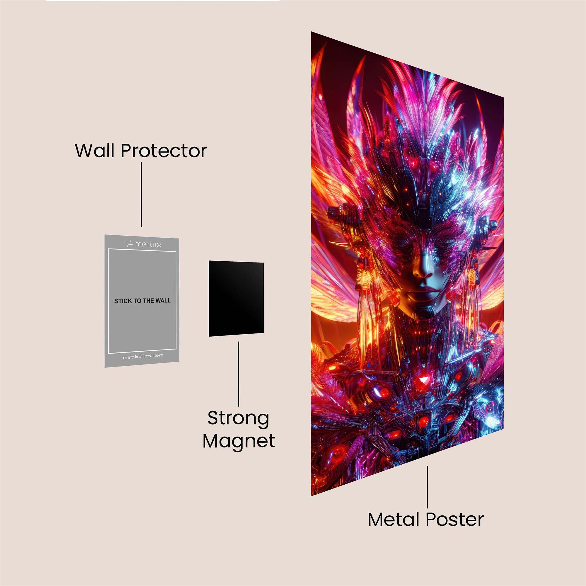 Glowing Serenity Safe Wall Magnetic / M