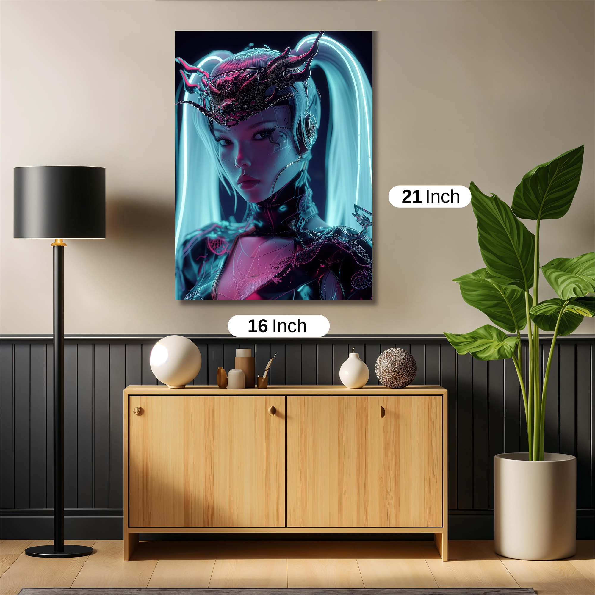 Floral Elegance Safe Wall Magnetic / M