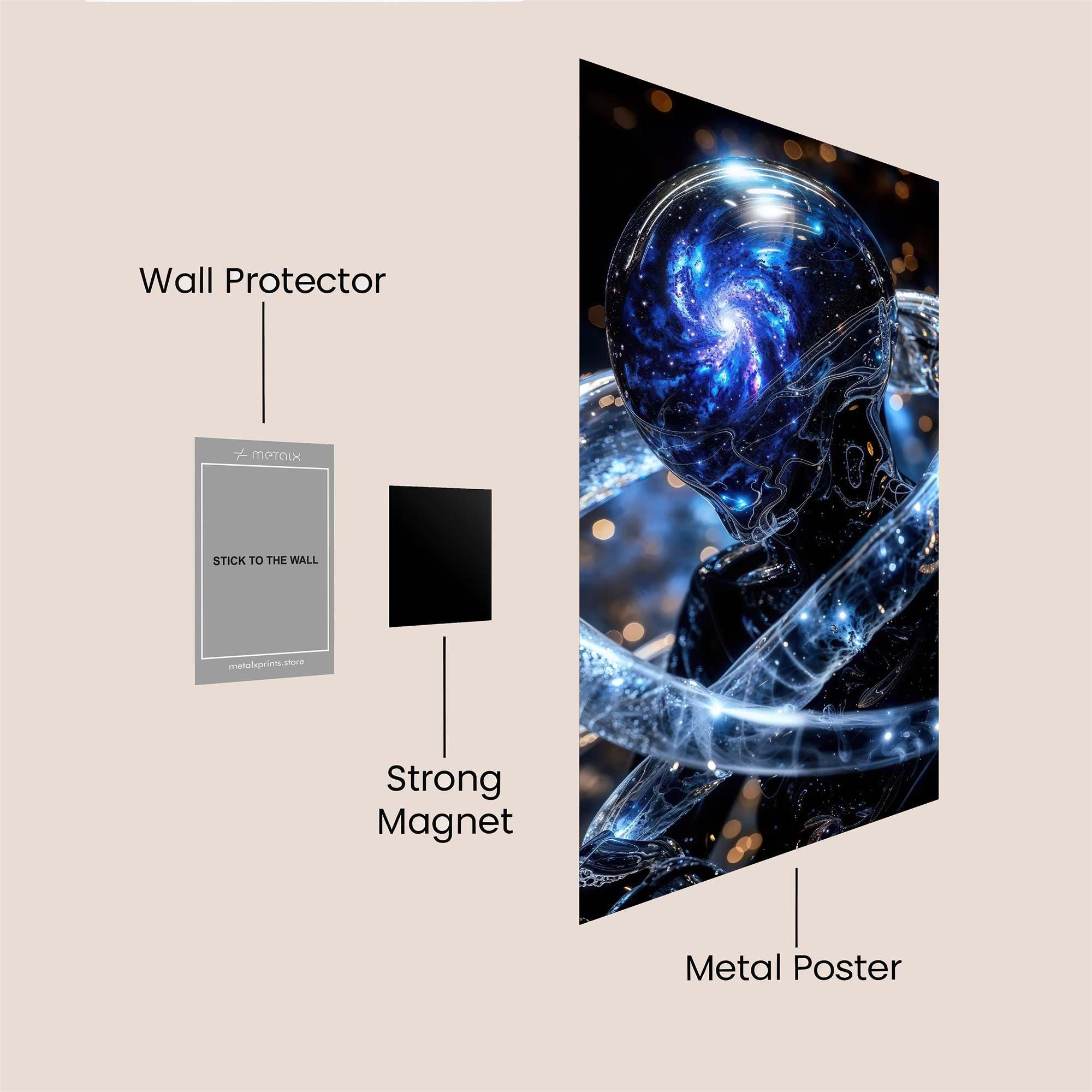 Gothic Bloom Safe Wall Magnetic / M