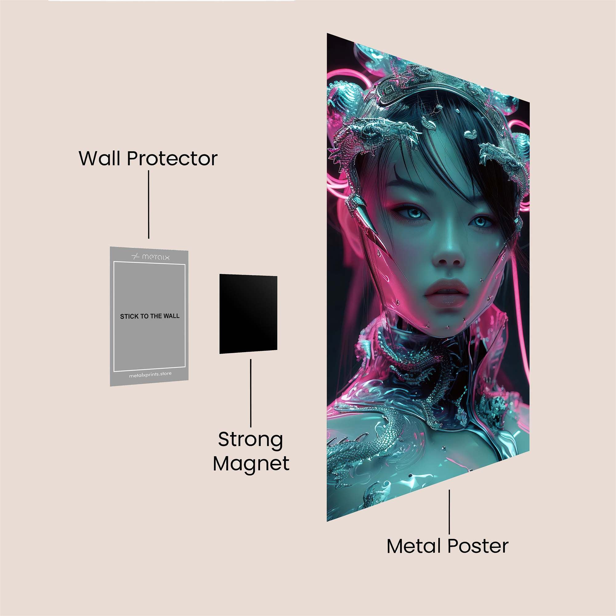 Lion Majestic Safe Wall Magnetic / M