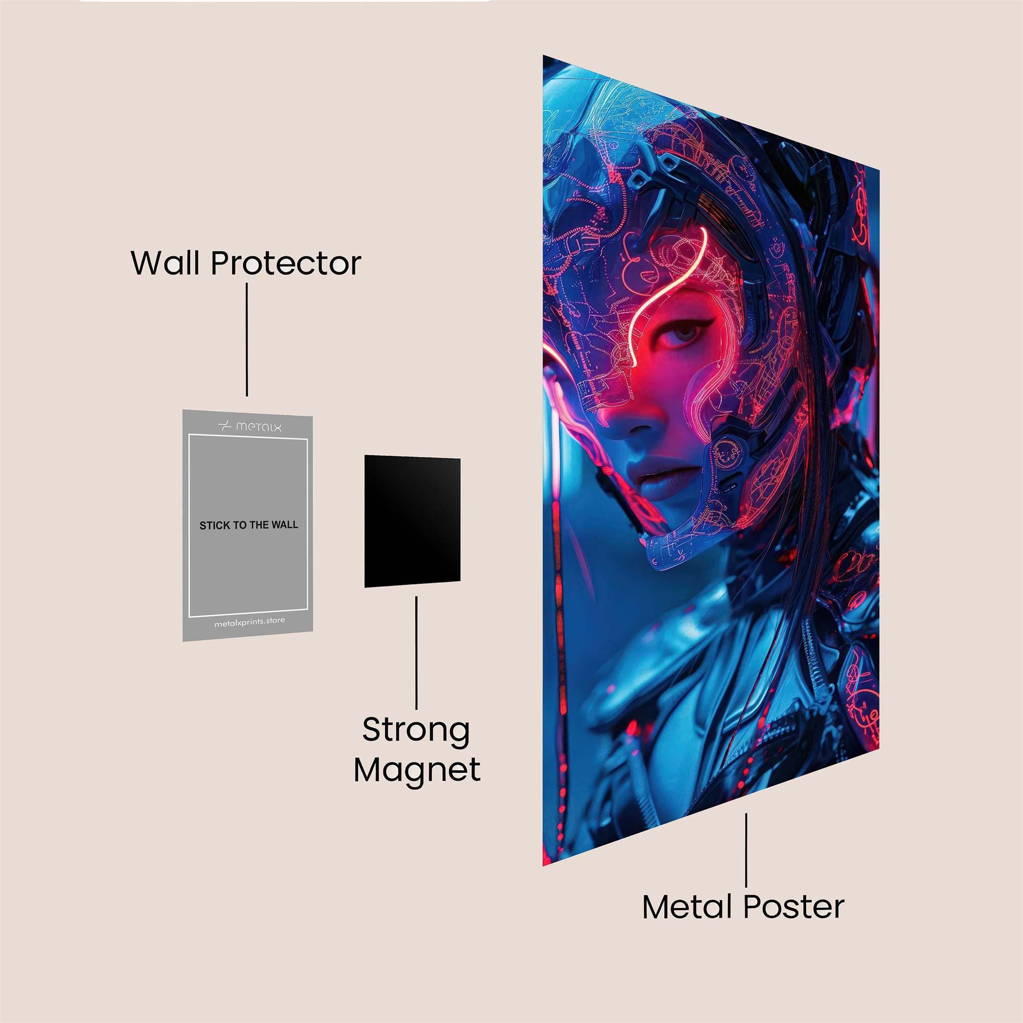 Leopard Regal Safe Wall Magnetic / M