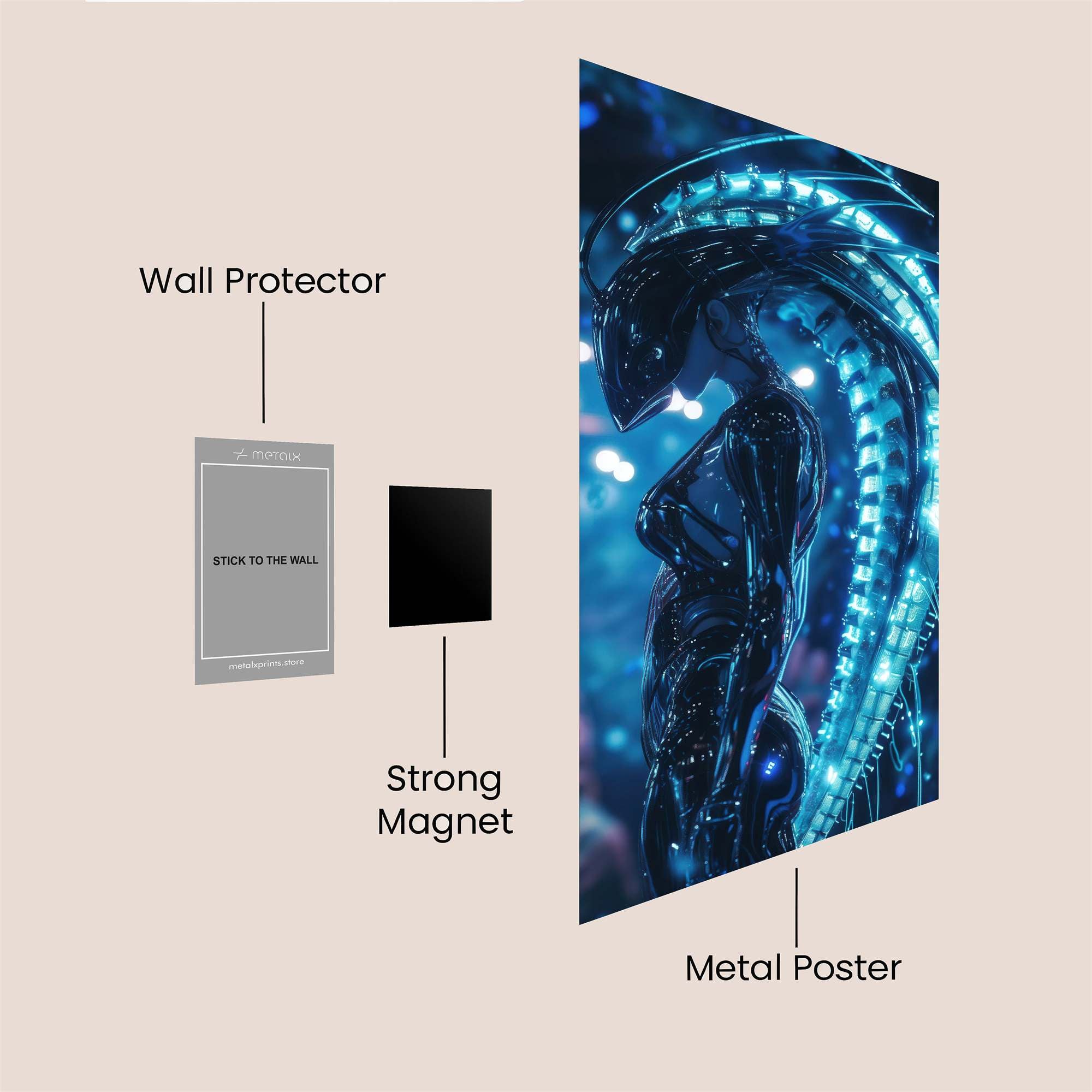 Leopard Swagger Safe Wall Magnetic / M