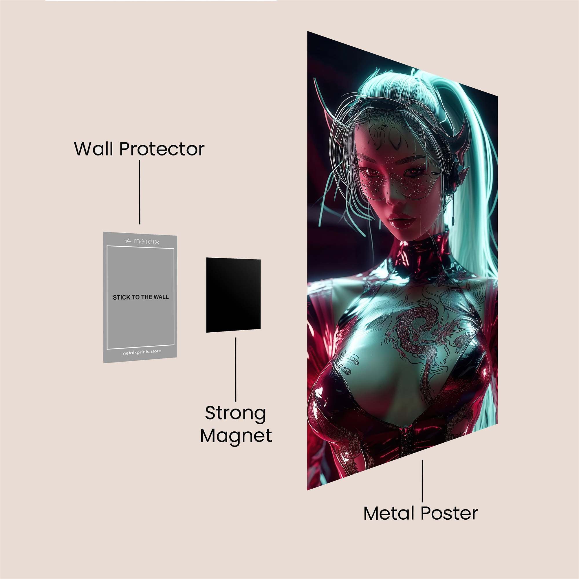 Leopard Swagger Safe Wall Magnetic / M