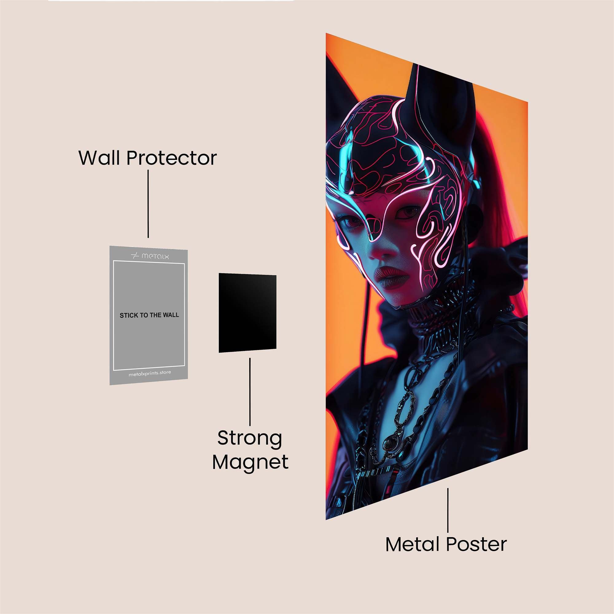 Leopard Swagger Safe Wall Magnetic / M