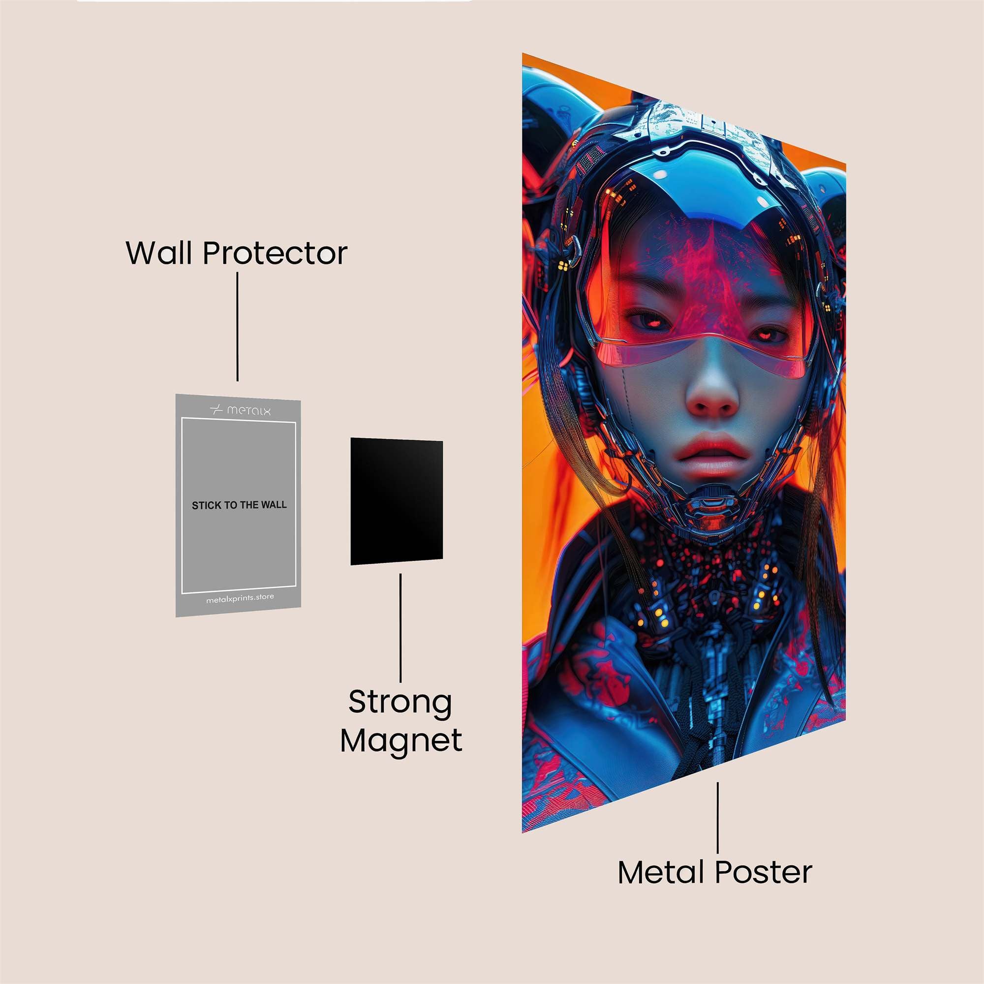 Spider Rose Safe Wall Magnetic / M