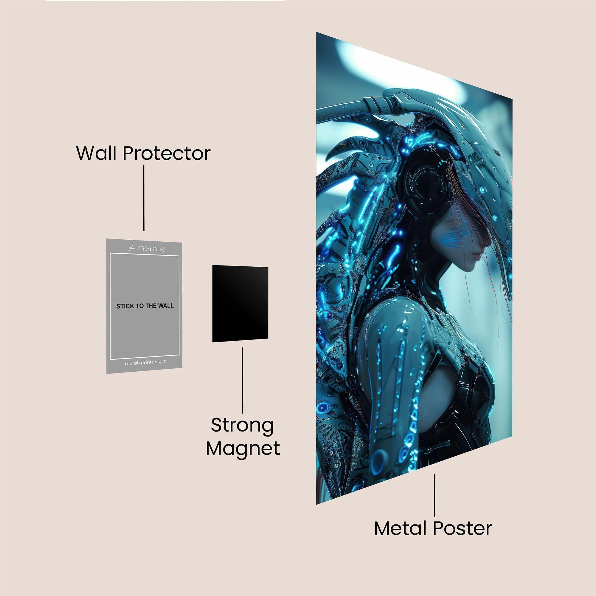 Ebon Enigma Safe Wall Magnetic / M