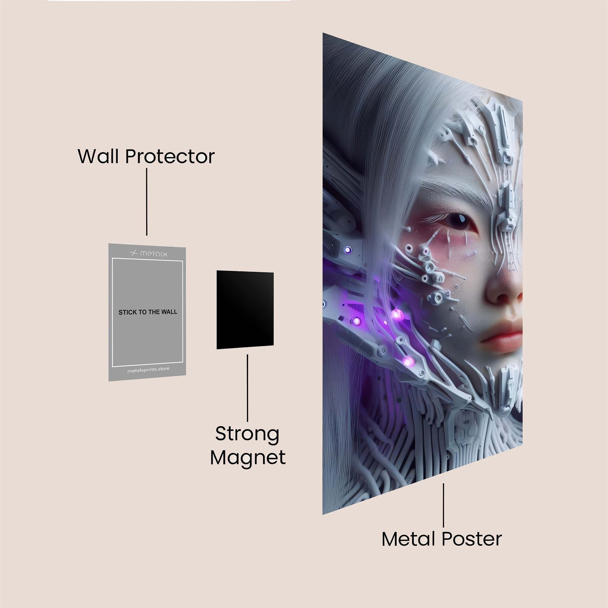 Love Intricate Safe Wall Magnetic / M