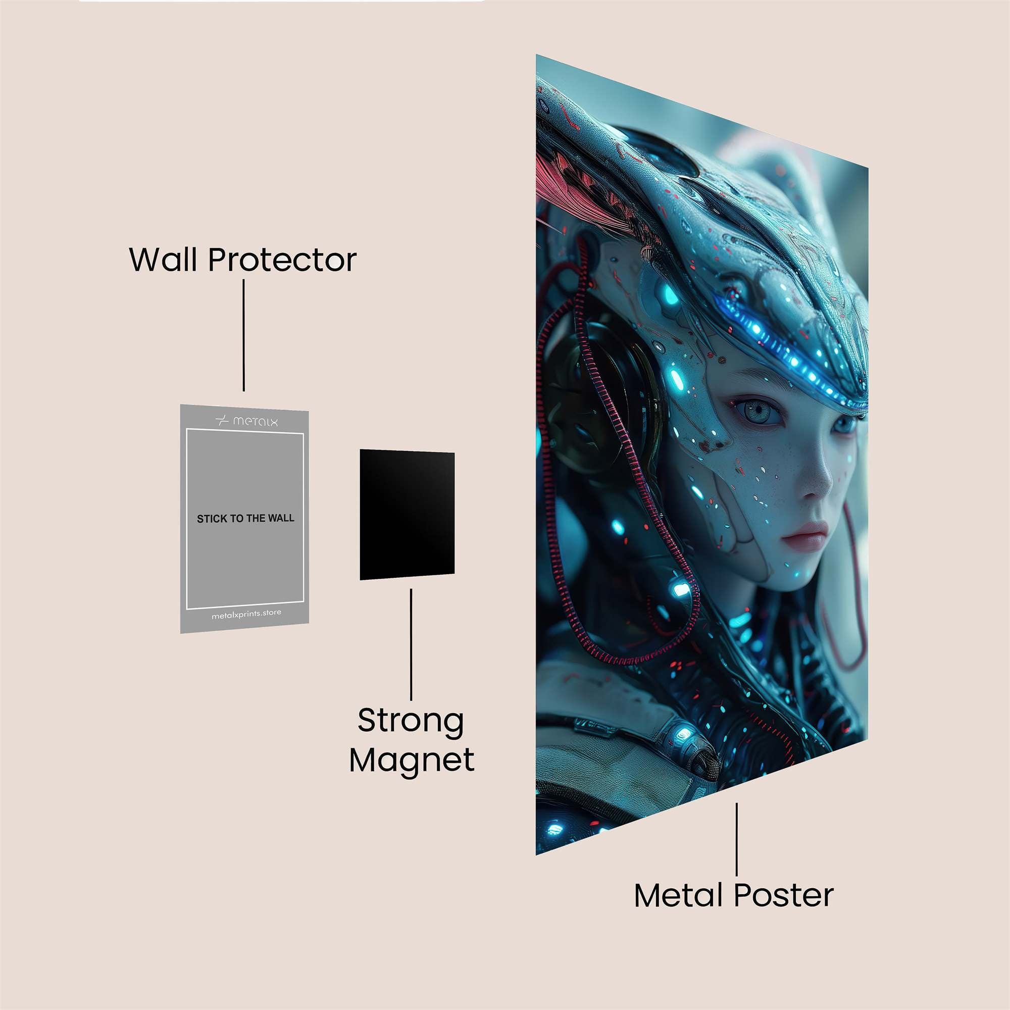 Purple Majesty Safe Wall Magnetic / M