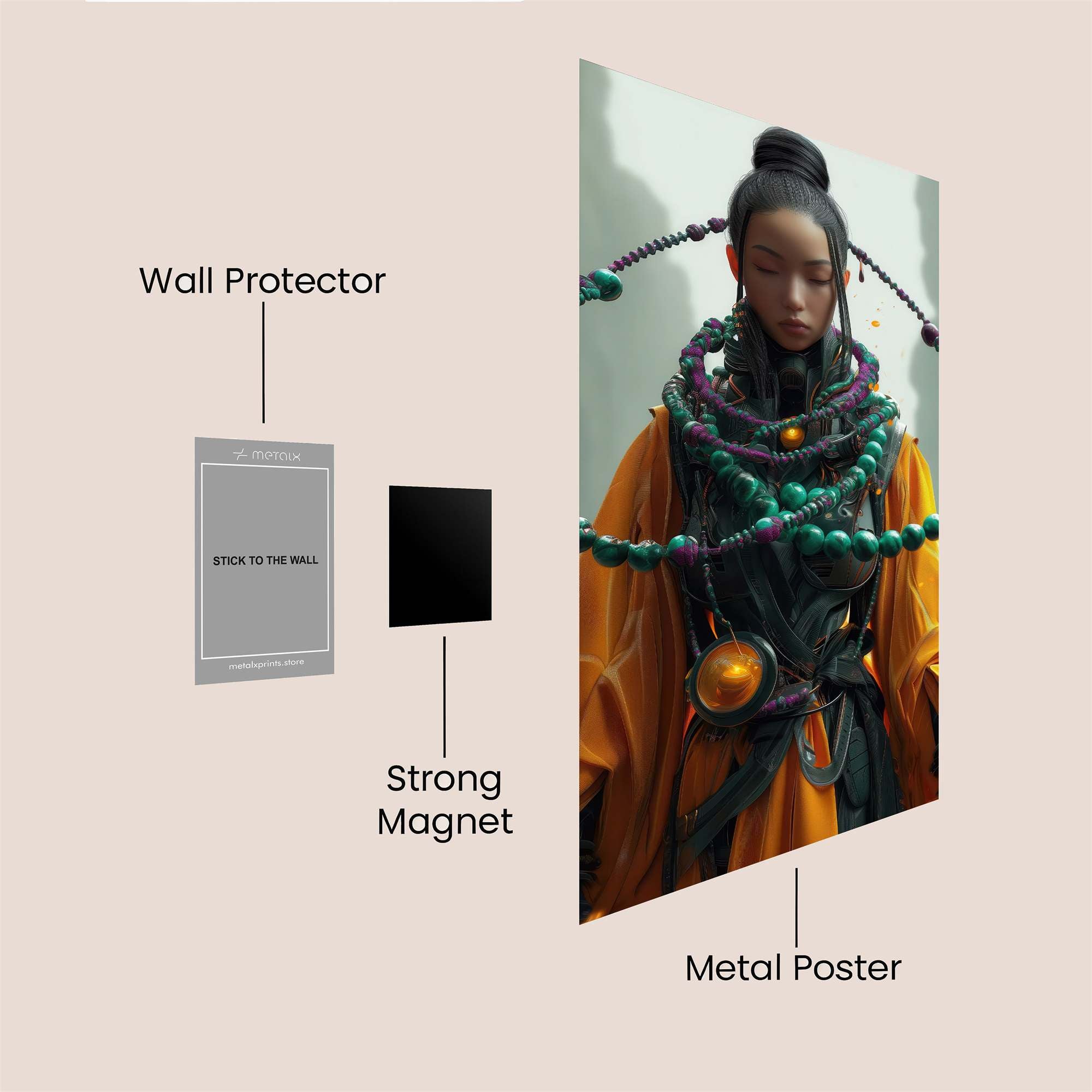 Golden Majesty Safe Wall Magnetic / M