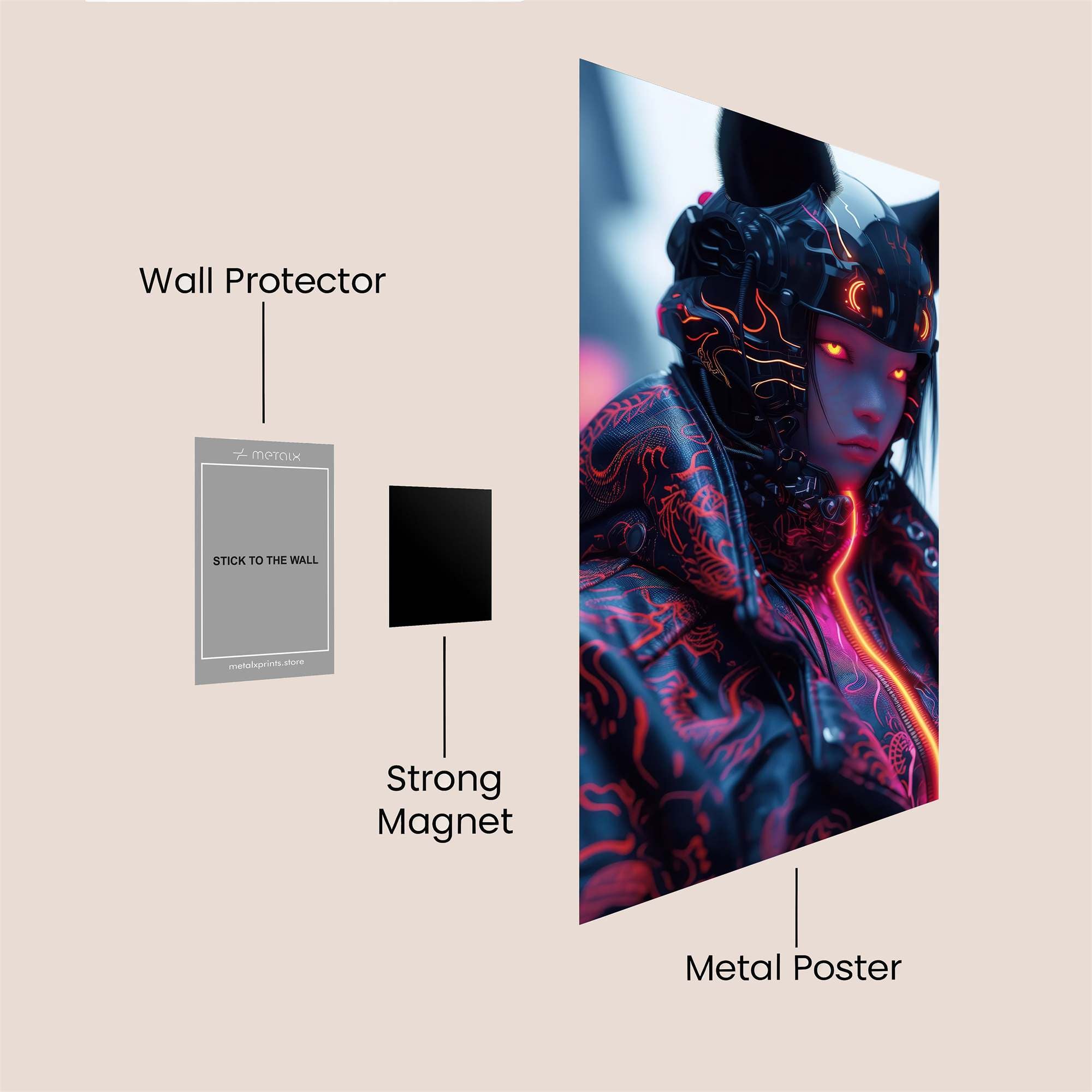 Neon Enigma Safe Wall Magnetic / M