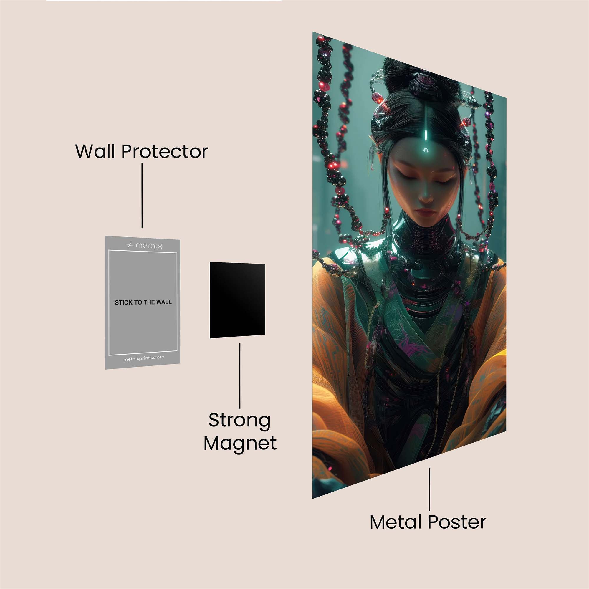 Poodle Extravaganza Safe Wall Magnetic / M