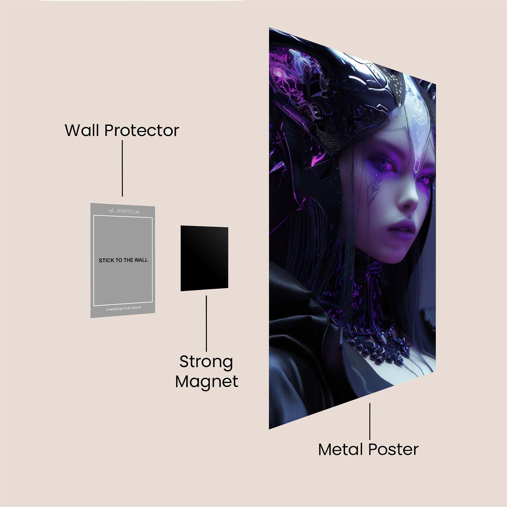 Phoenix Blaze Safe Wall Magnetic / M