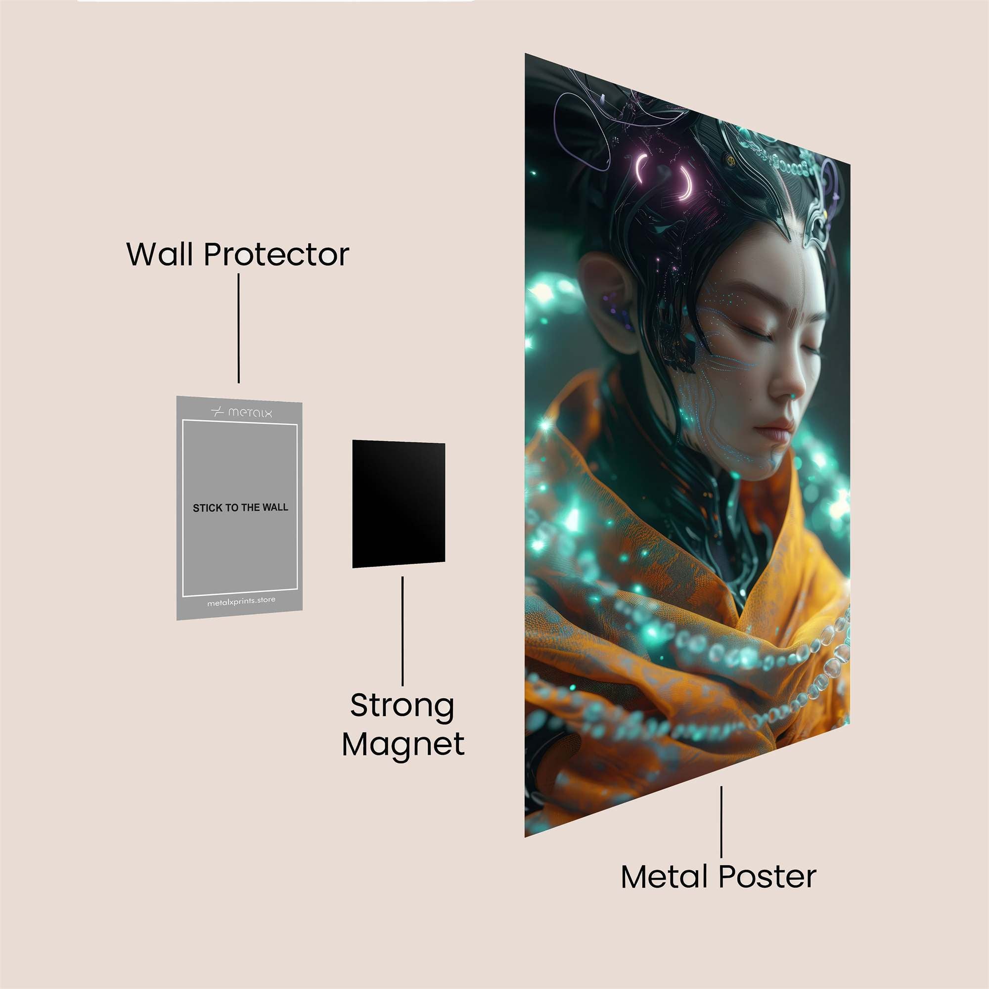 Texans Futuristic Safe Wall Magnetic / M