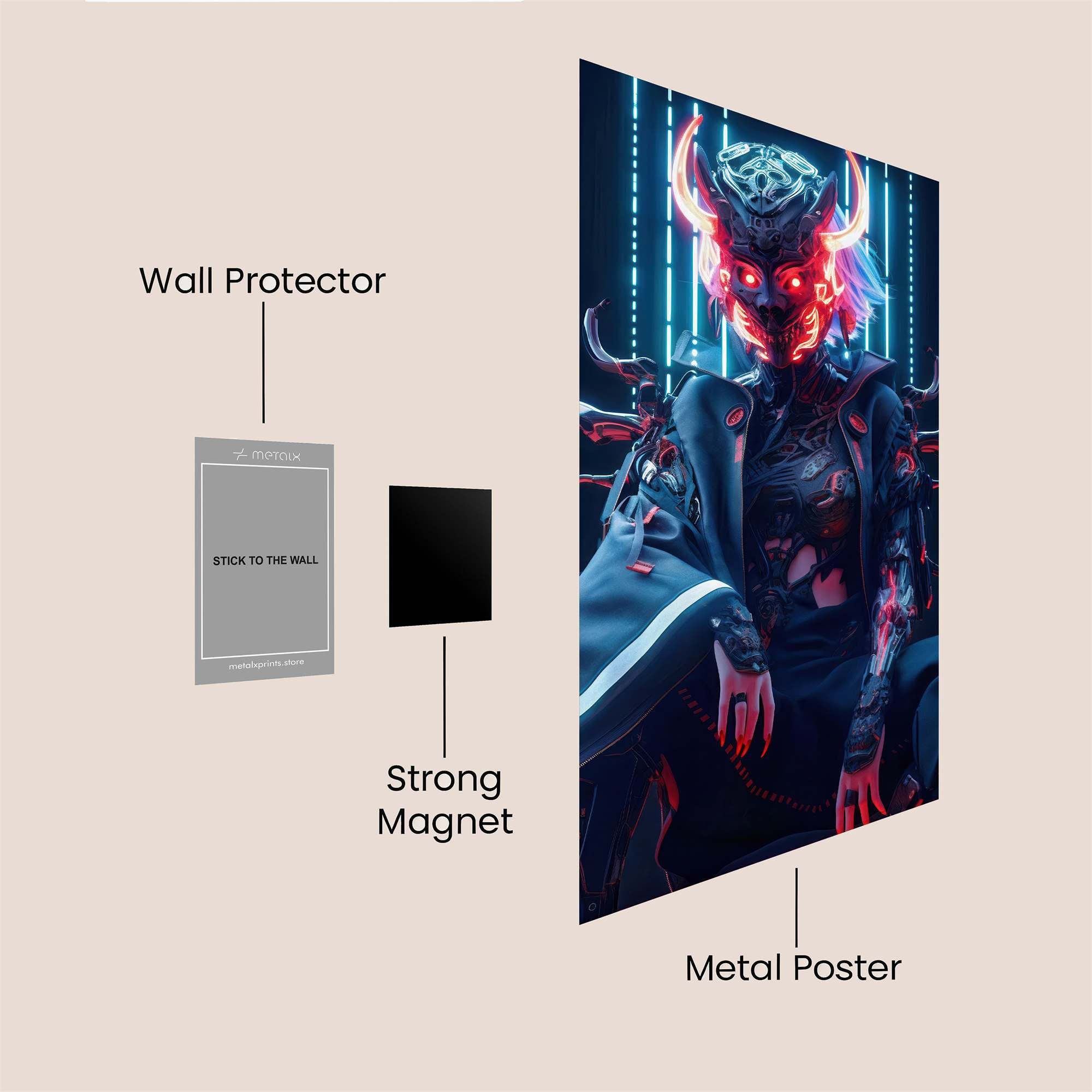 Cerulean Serenity Safe Wall Magnetic / M