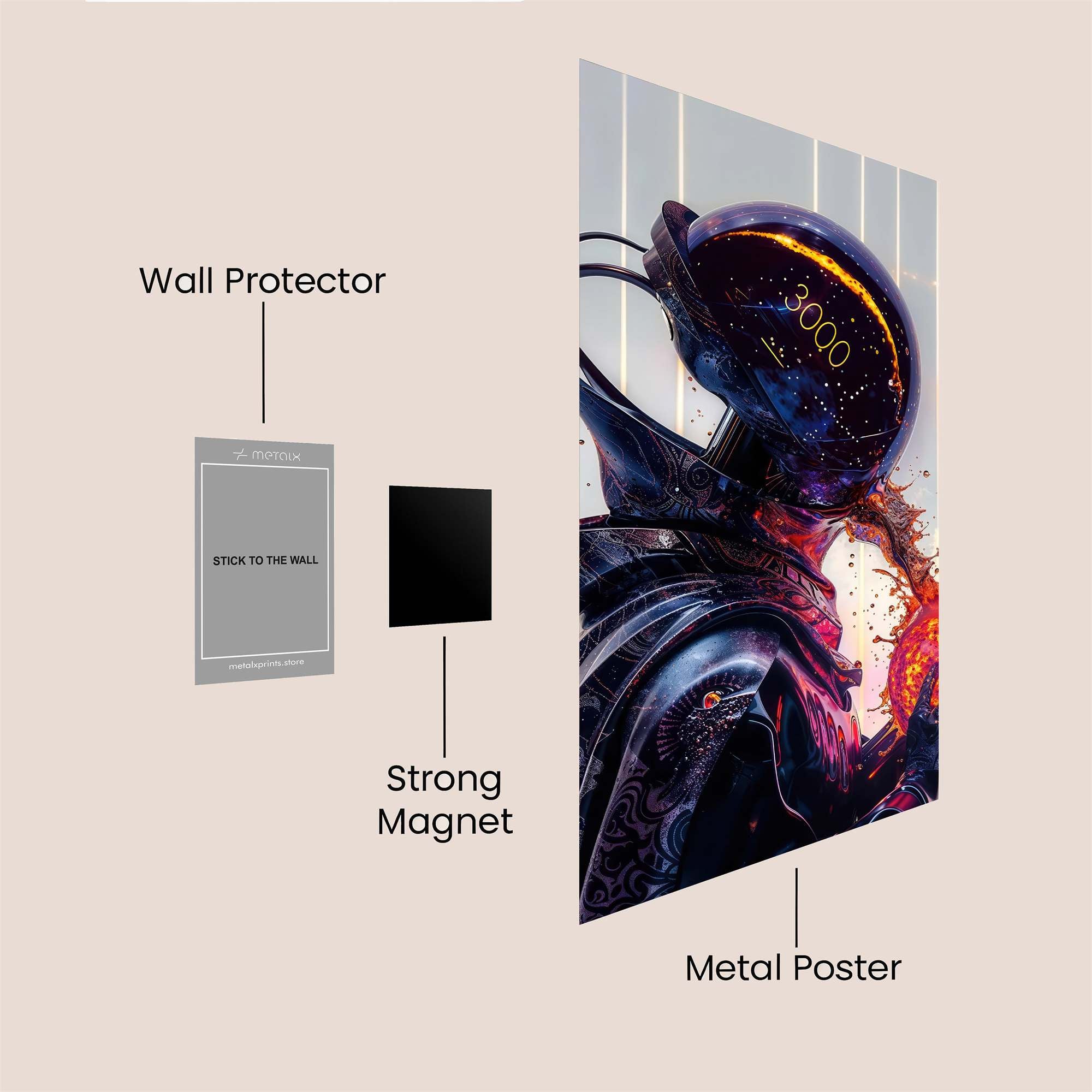 Leopard Enigma Safe Wall Magnetic / M