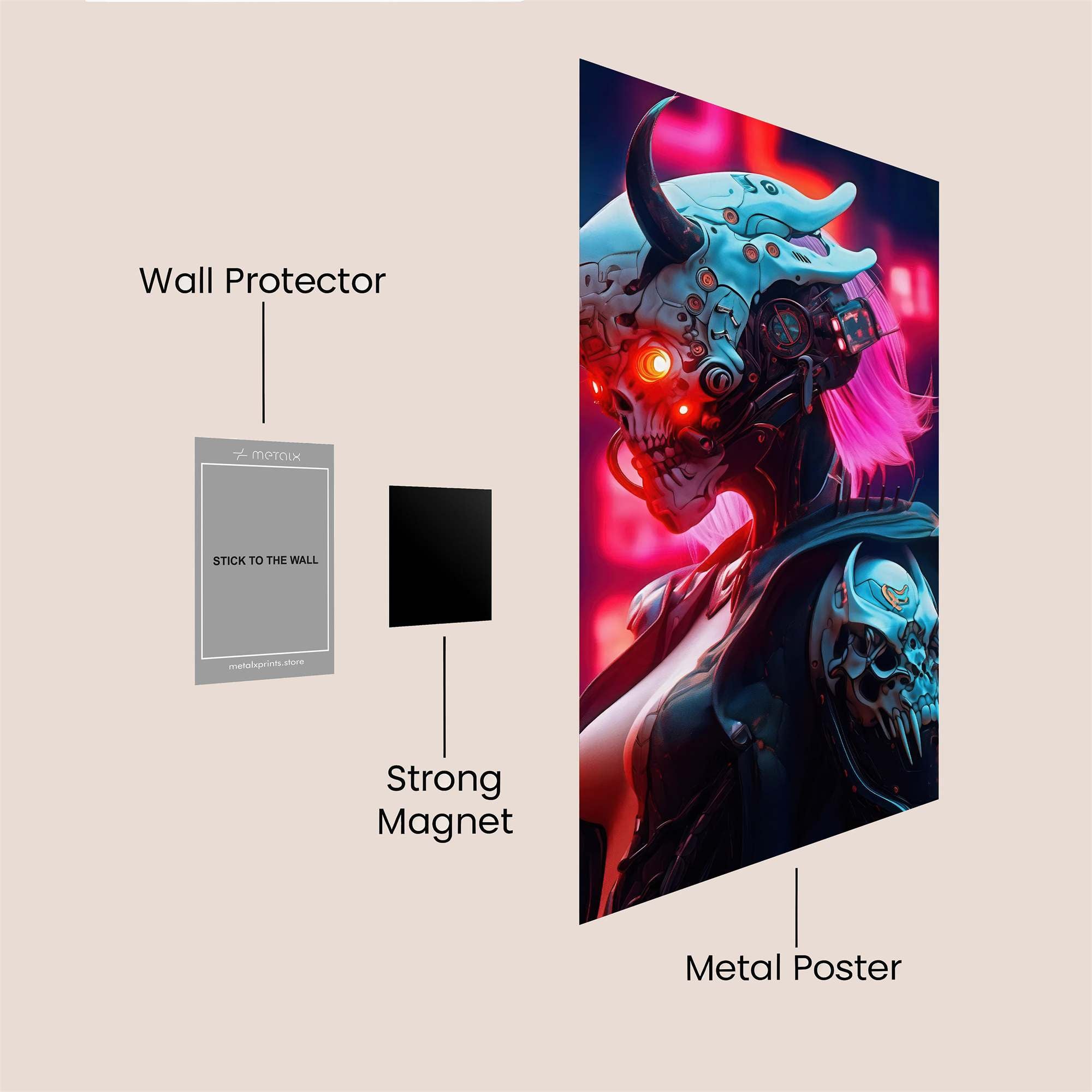 Dog Vibe Safe Wall Magnetic / M