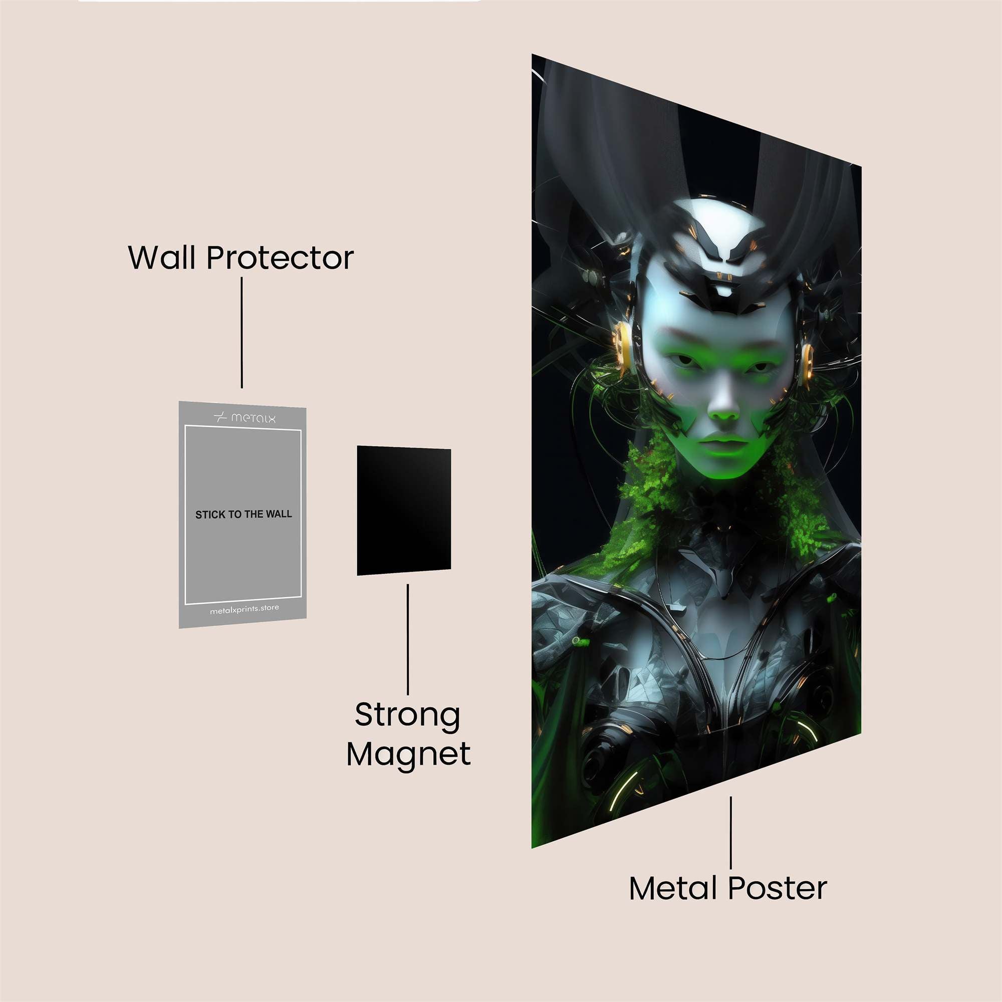 Eagle Futuristic Safe Wall Magnetic / M