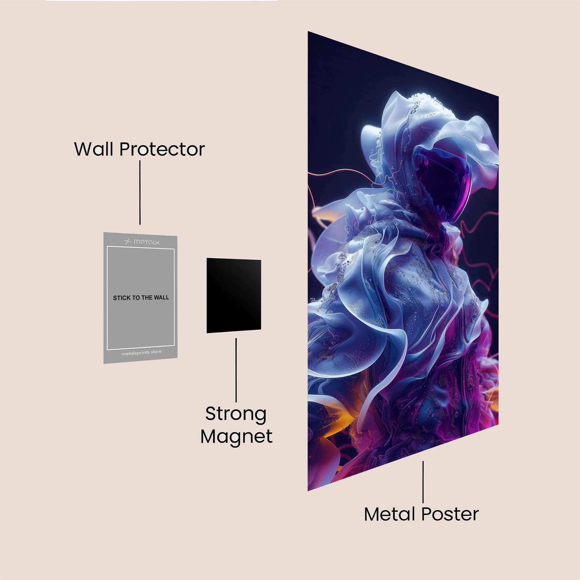 Love Intricate Safe Wall Magnetic / M