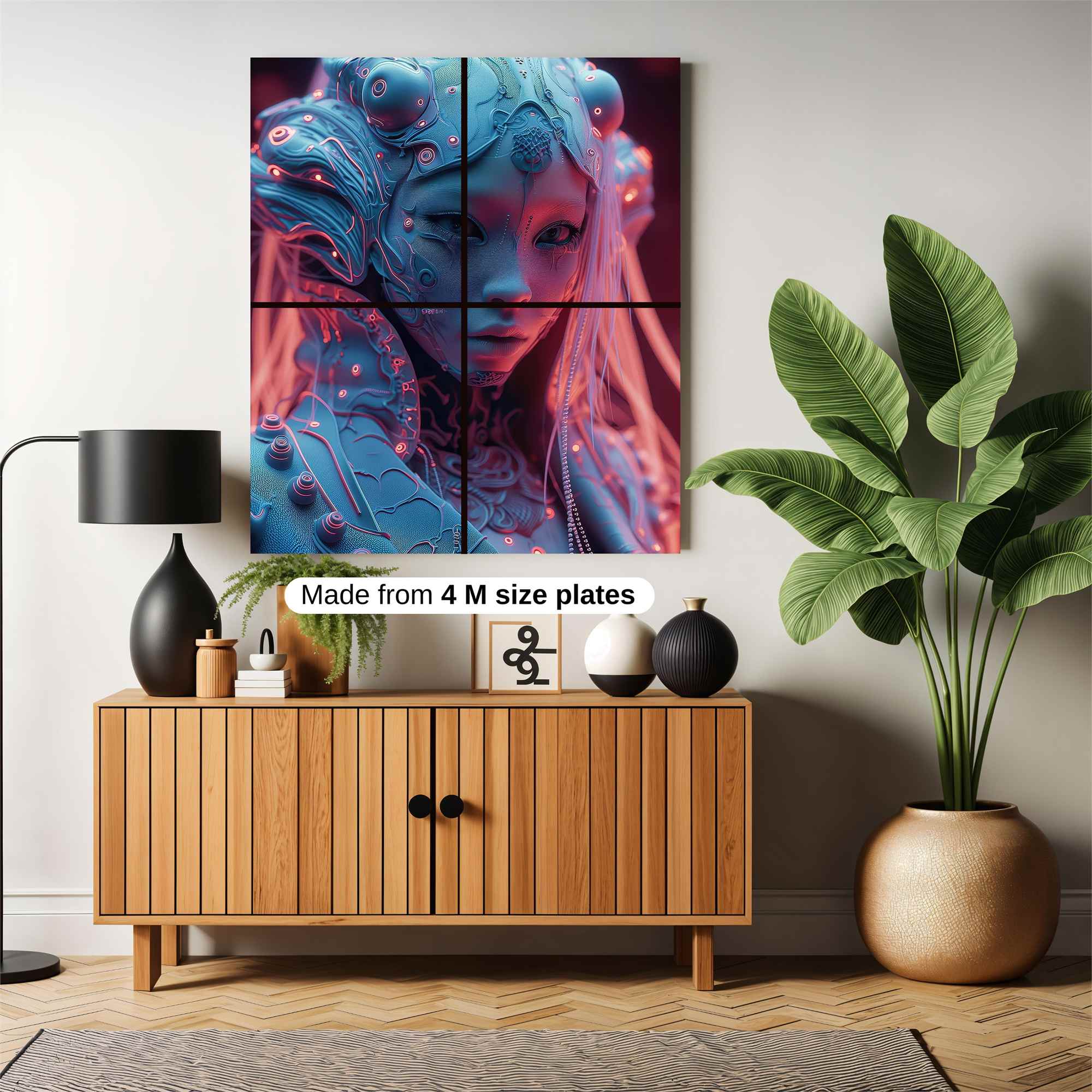 Neon Warrior Safe Wall Magnetic / M