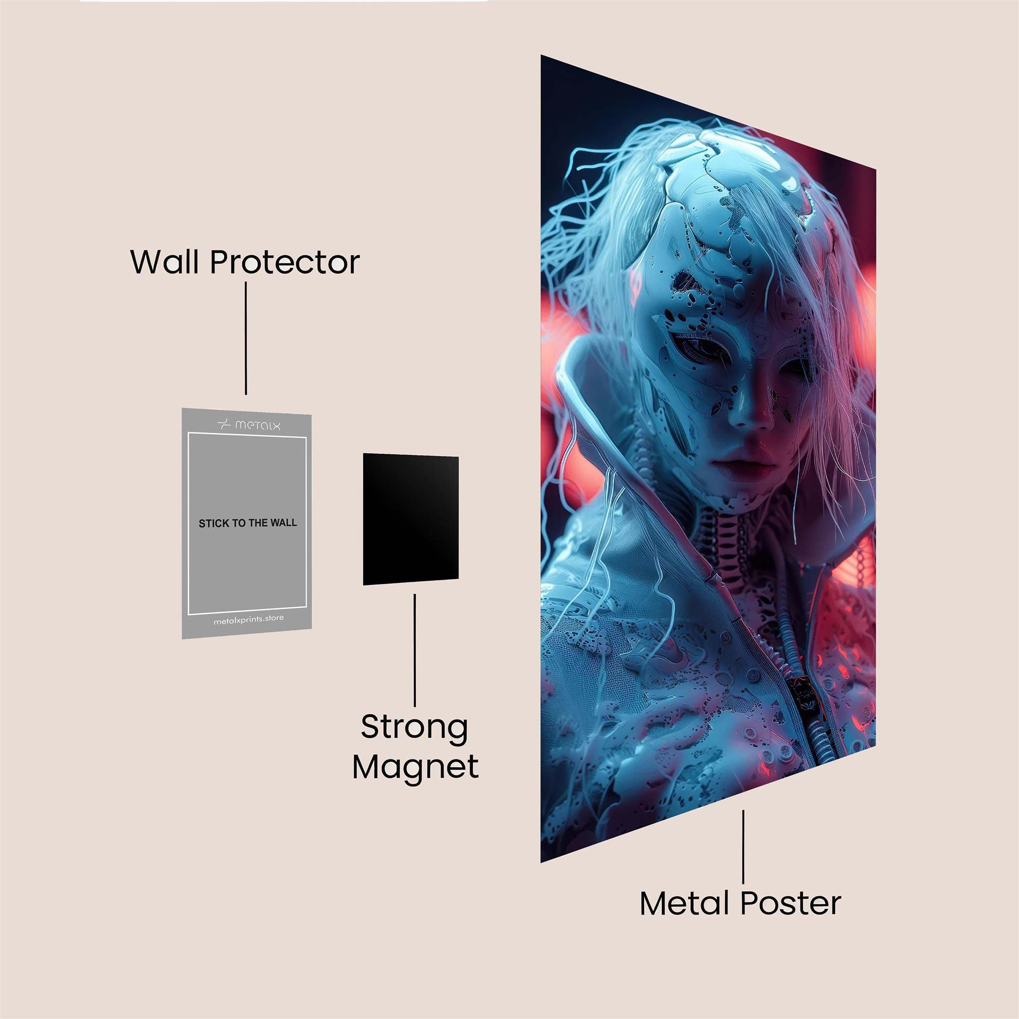 Dragon Gaze Safe Wall Magnetic / M