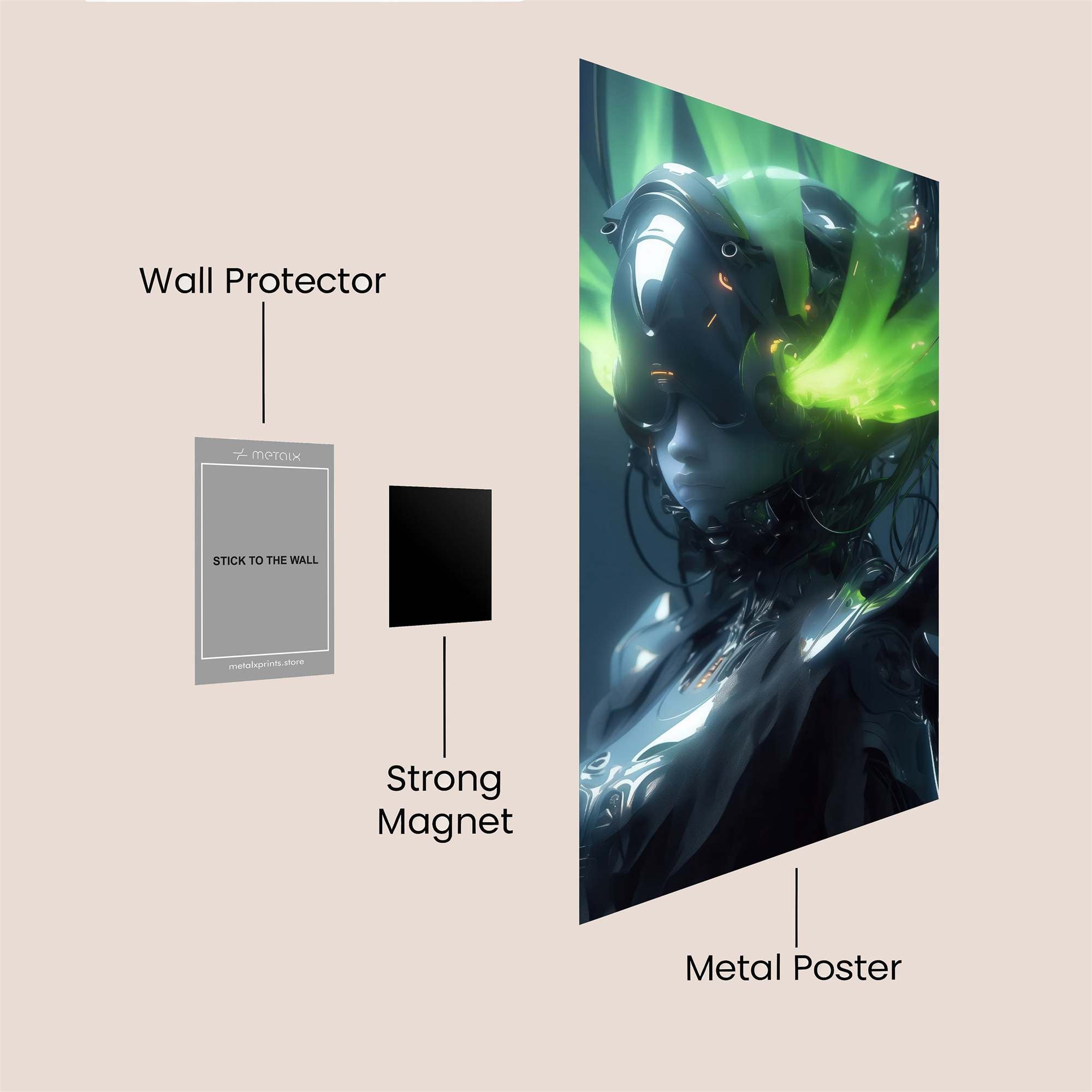 Dragon Gaze Safe Wall Magnetic / M