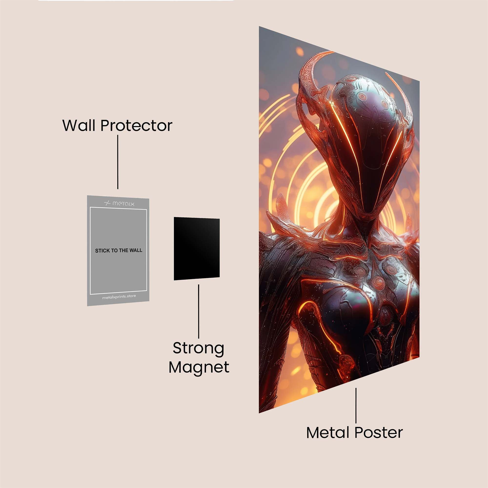 Dog Diva Safe Wall Magnetic / M