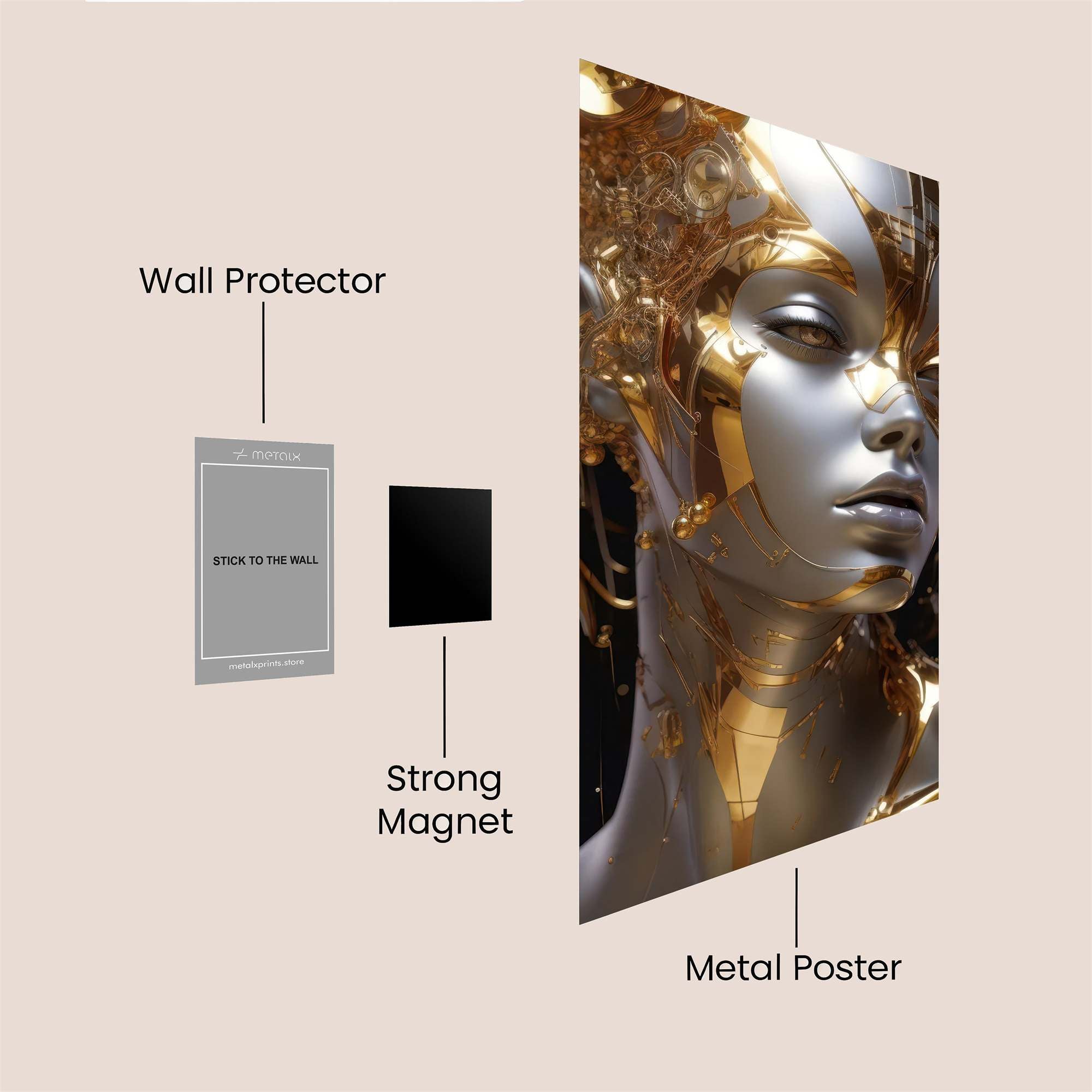 Emerald Fury Safe Wall Magnetic / M