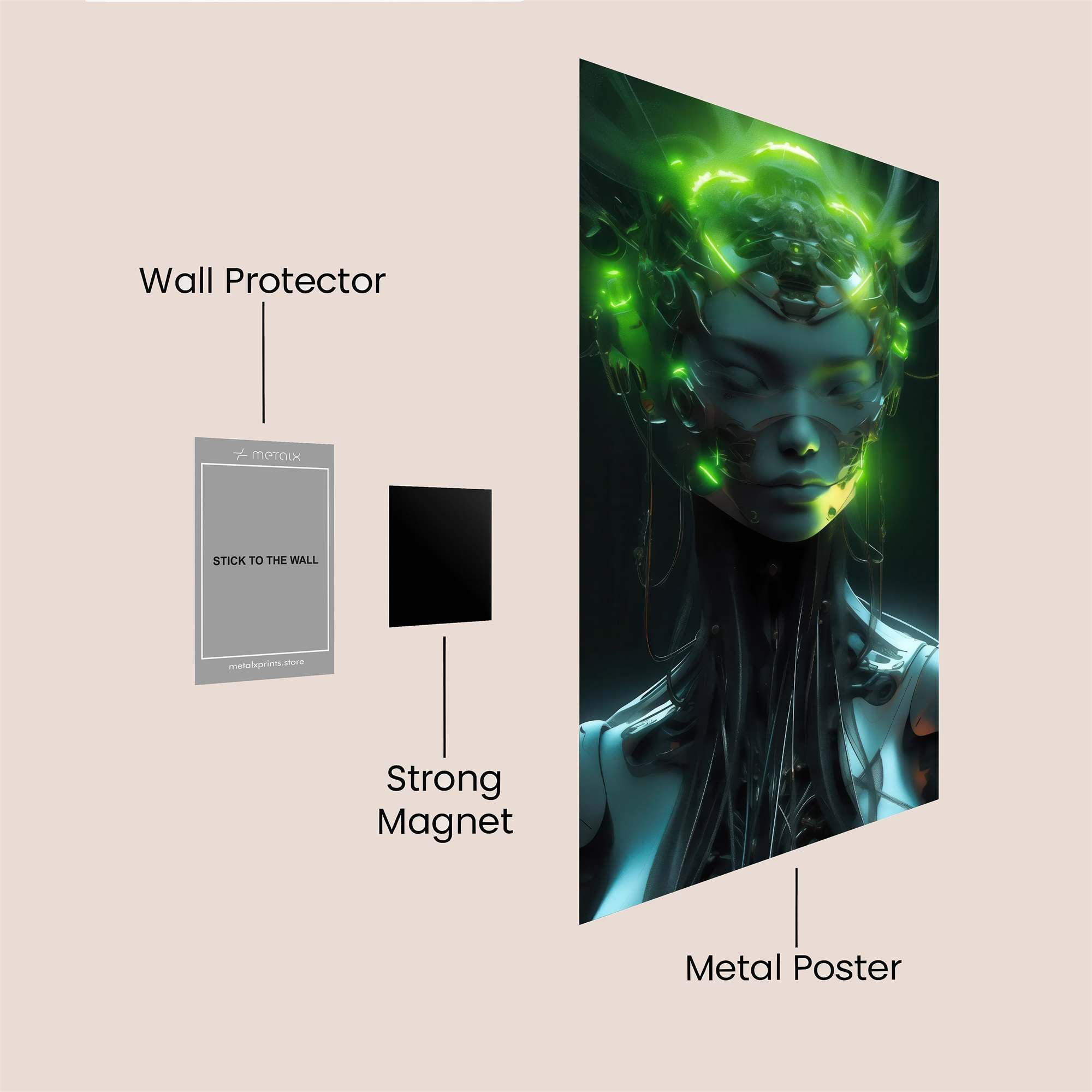 Love Vibrant Safe Wall Magnetic / M