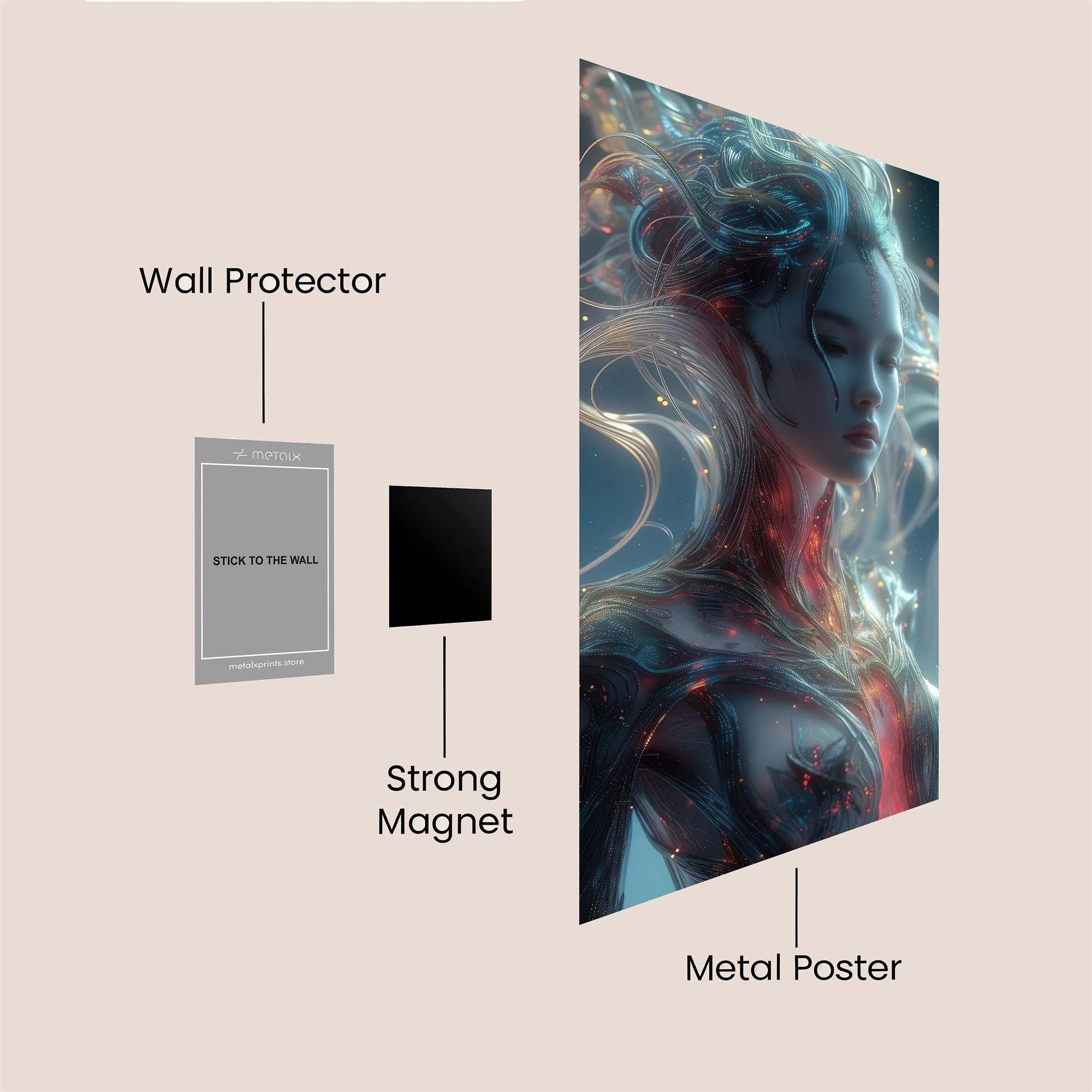 Love Intricate Safe Wall Magnetic / M