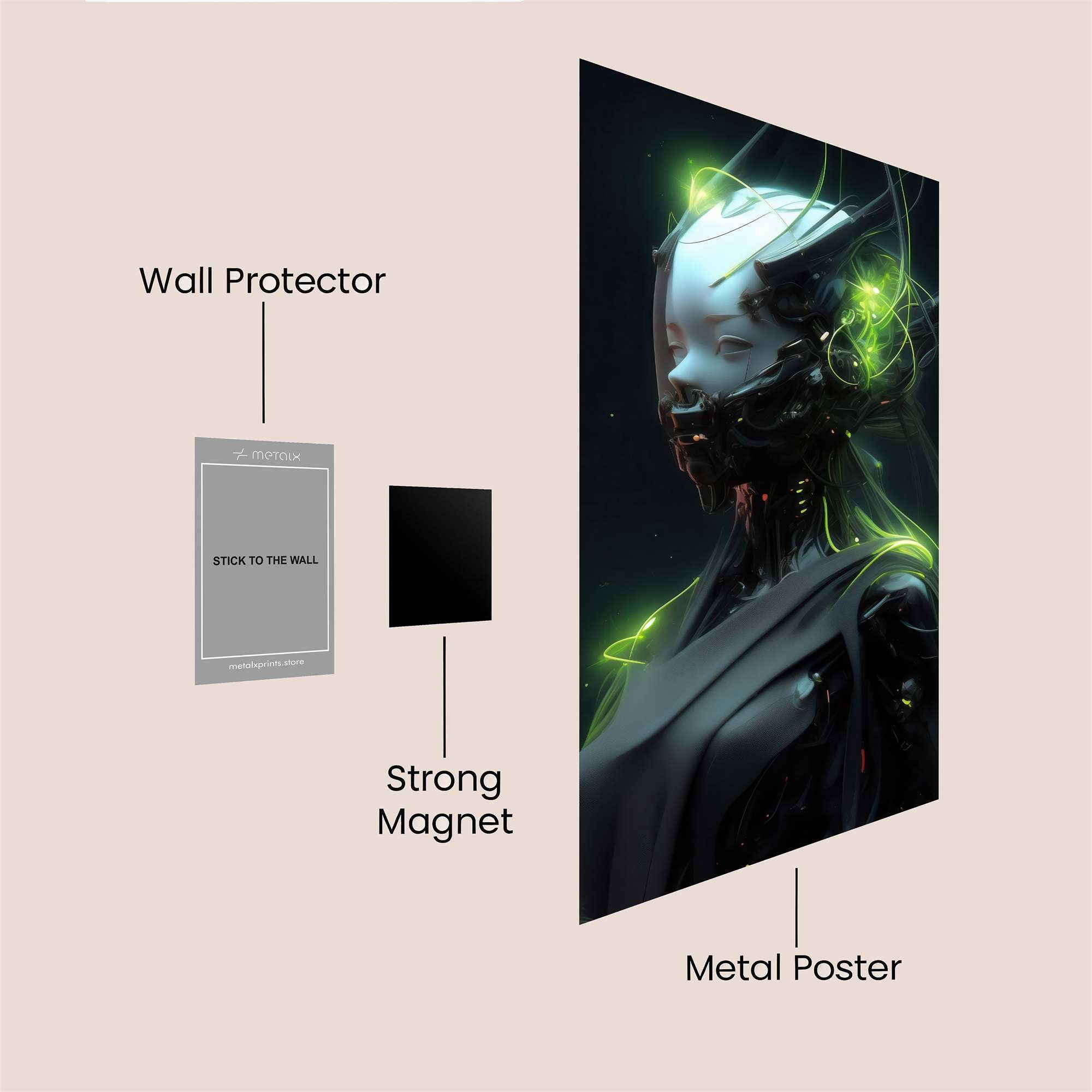 Camera Glow Safe Wall Magnetic / M