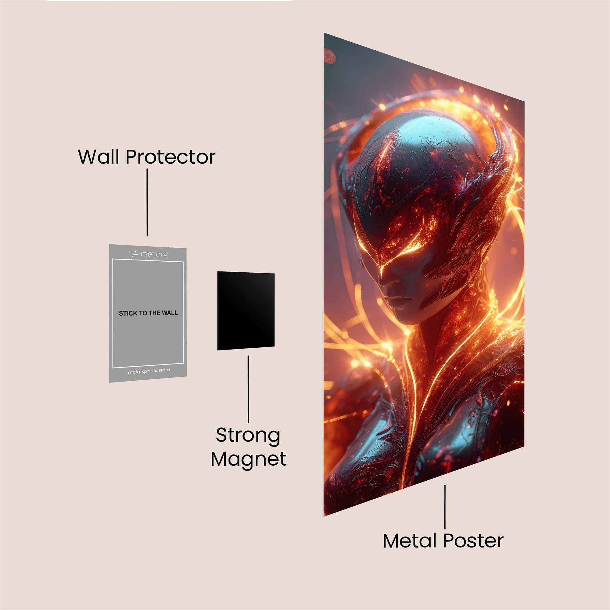 Dragon Mesmerize Safe Wall Magnetic / M