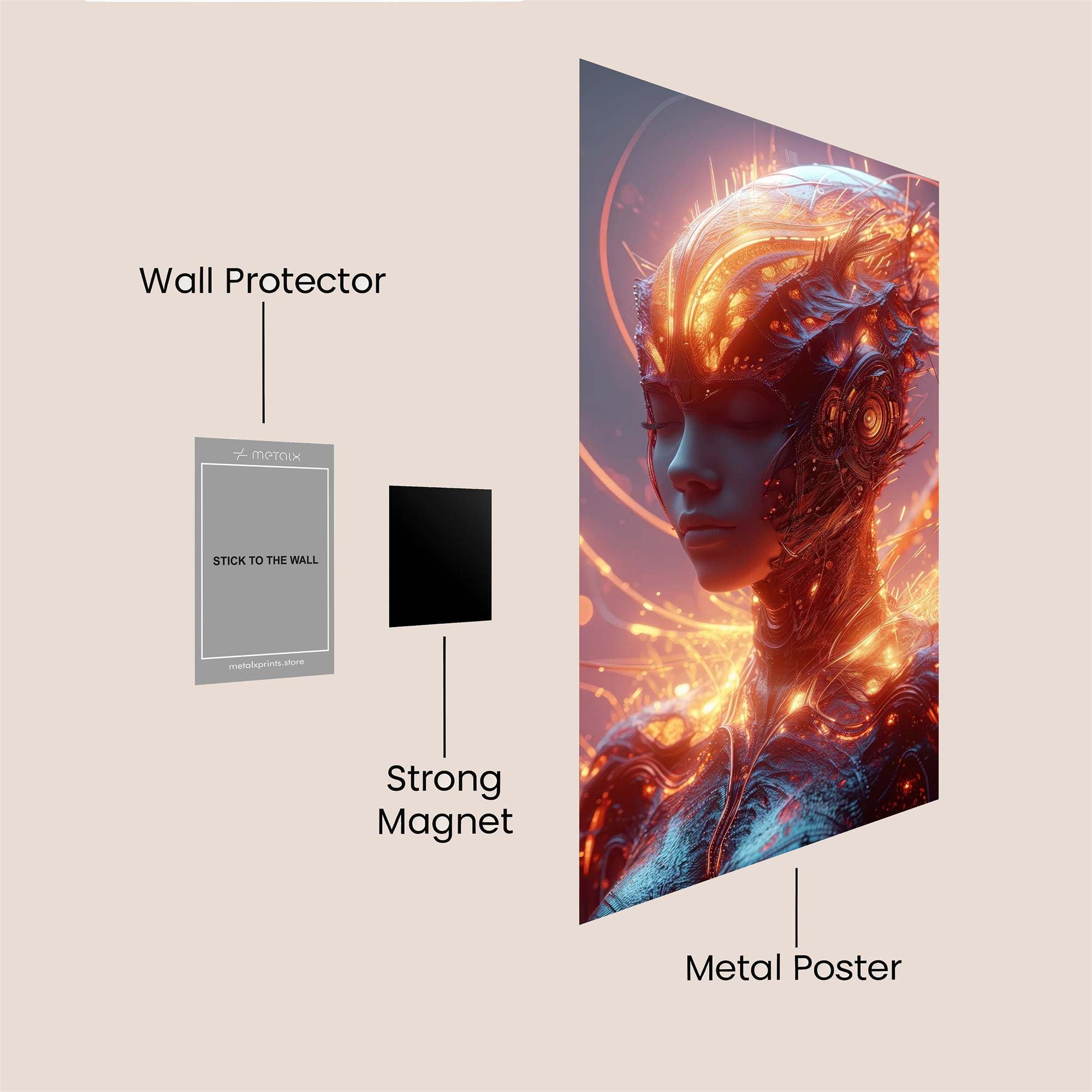 GrimRomance Safe Wall Magnetic / M