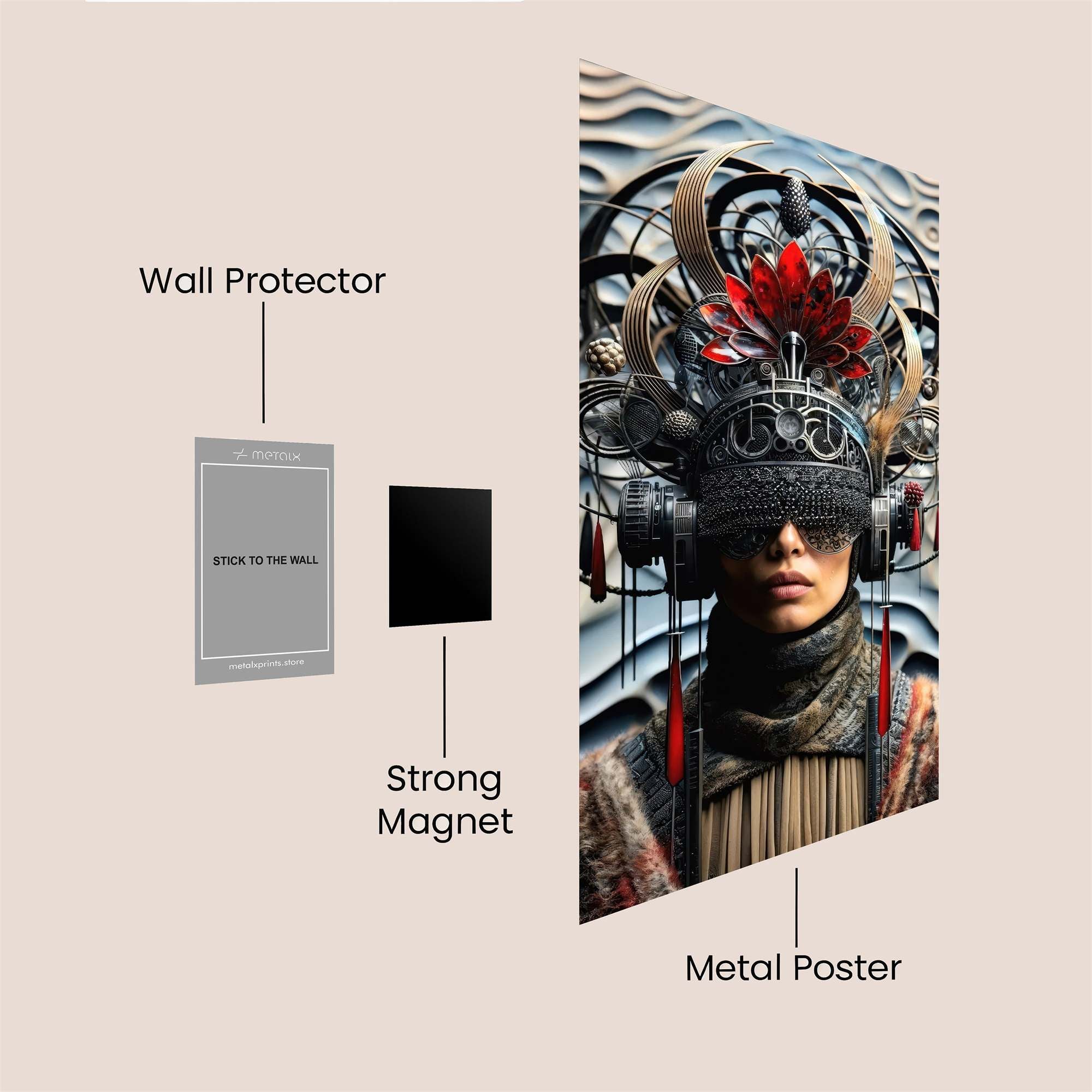 Enchanted Apple Safe Wall Magnetic / M