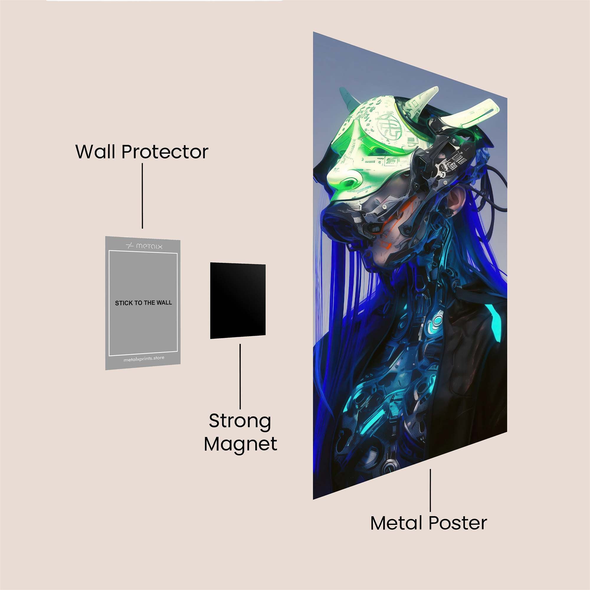 Dragon Gaze Safe Wall Magnetic / M