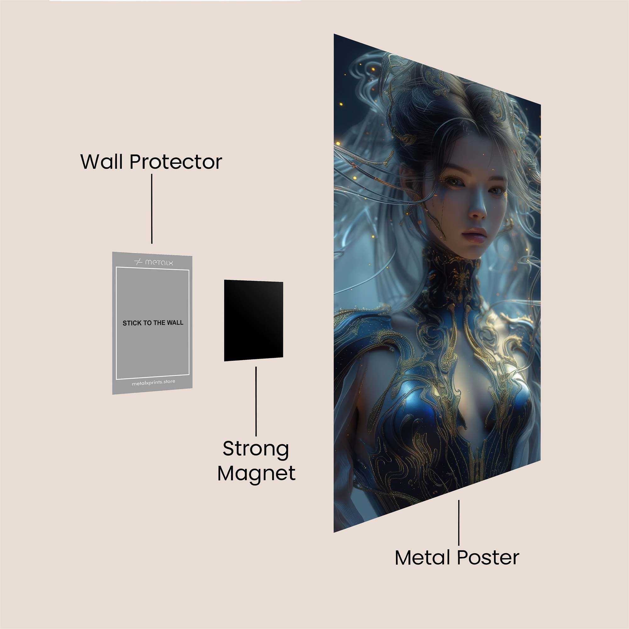 Dragon Fiery Safe Wall Magnetic / M