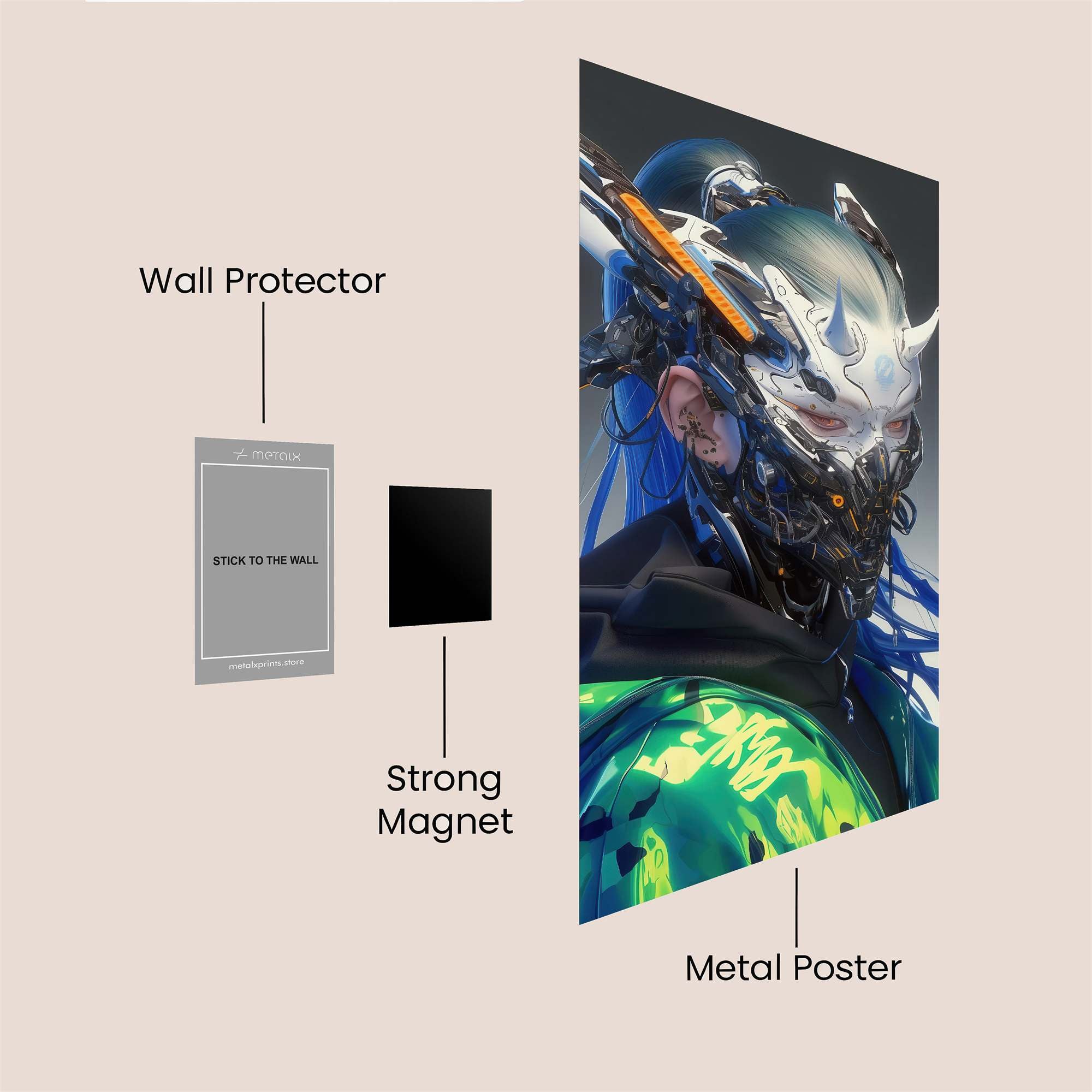 Dragon Gaze Safe Wall Magnetic / M