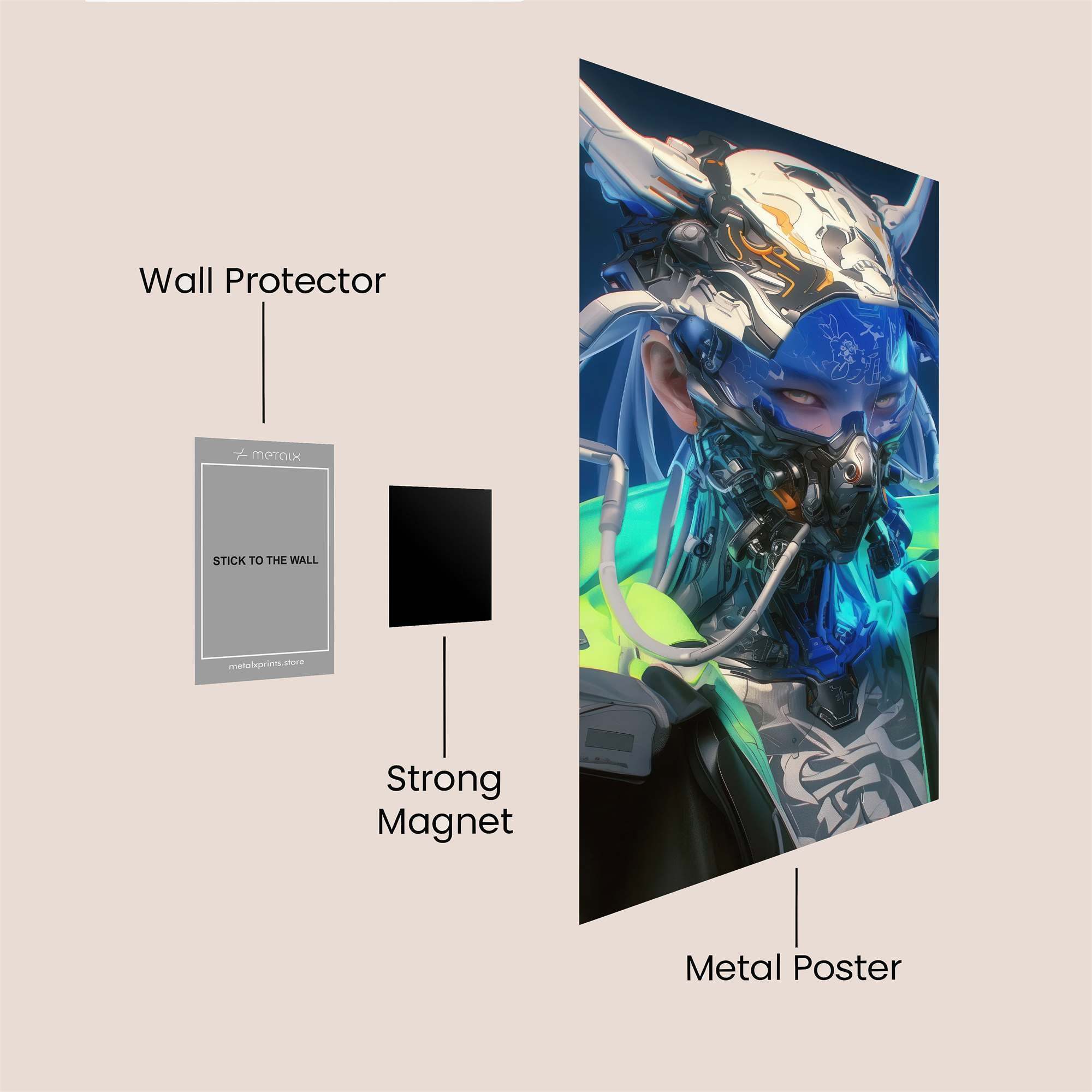 Demon Wrath Safe Wall Magnetic / M