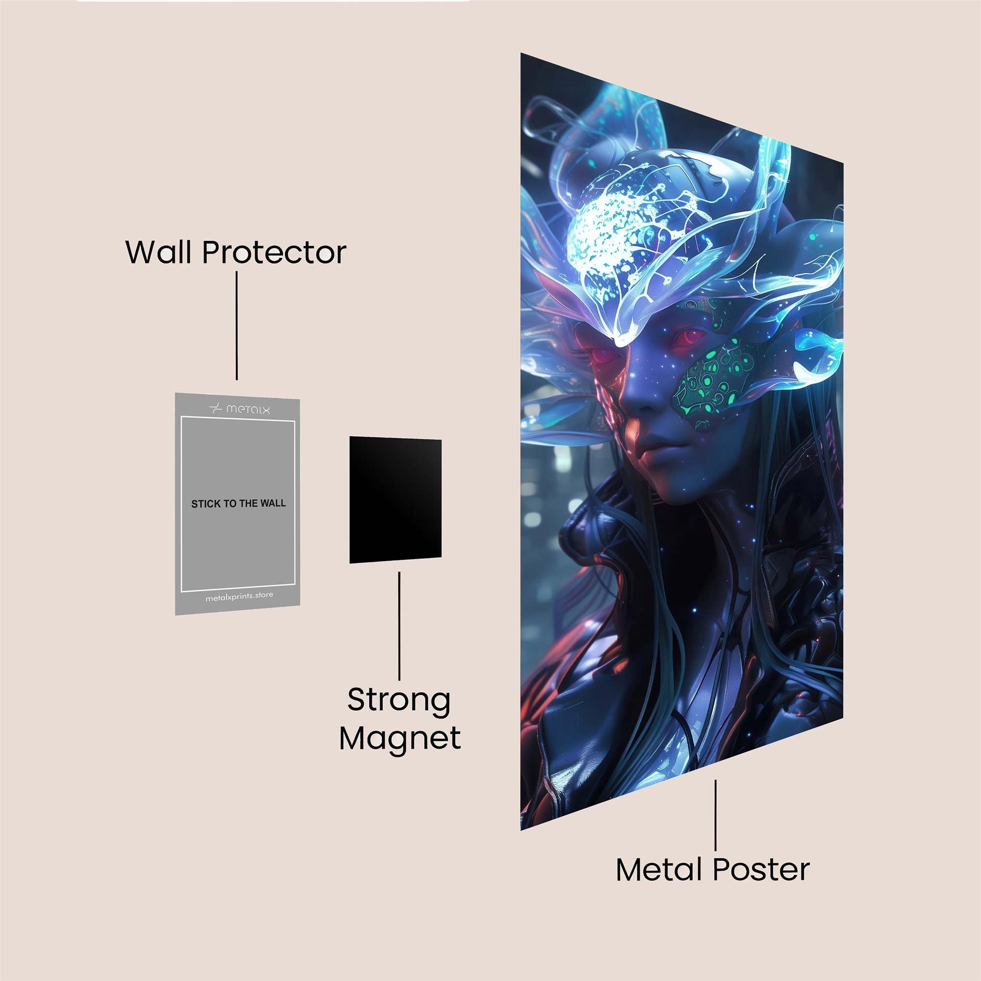 Darth Menacing Safe Wall Magnetic / M