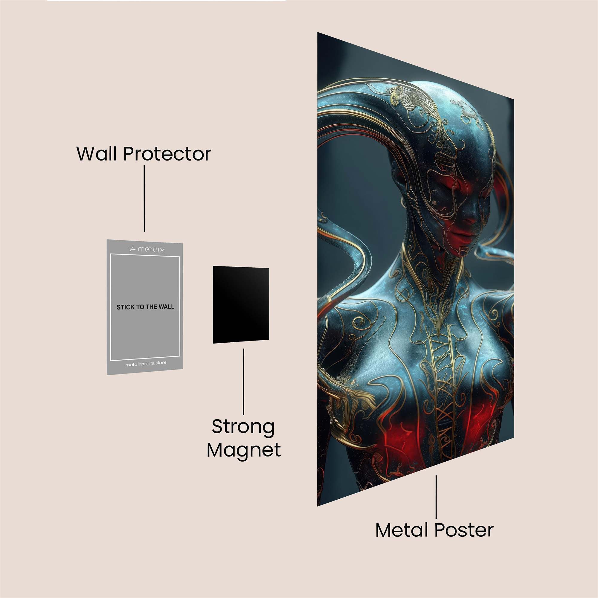 Neon Dream Safe Wall Magnetic / M