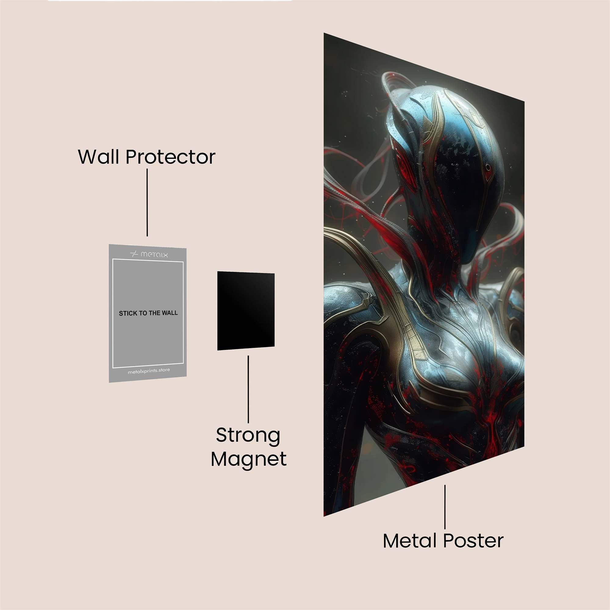 Dragon Majestic Safe Wall Magnetic / M