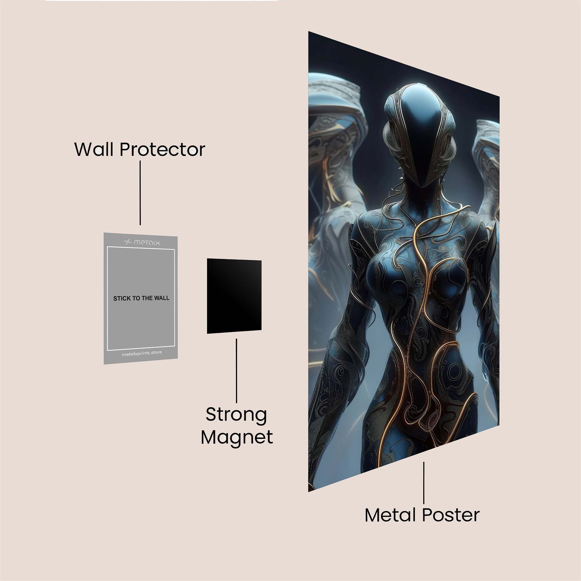 Dragon Majestic Safe Wall Magnetic / M